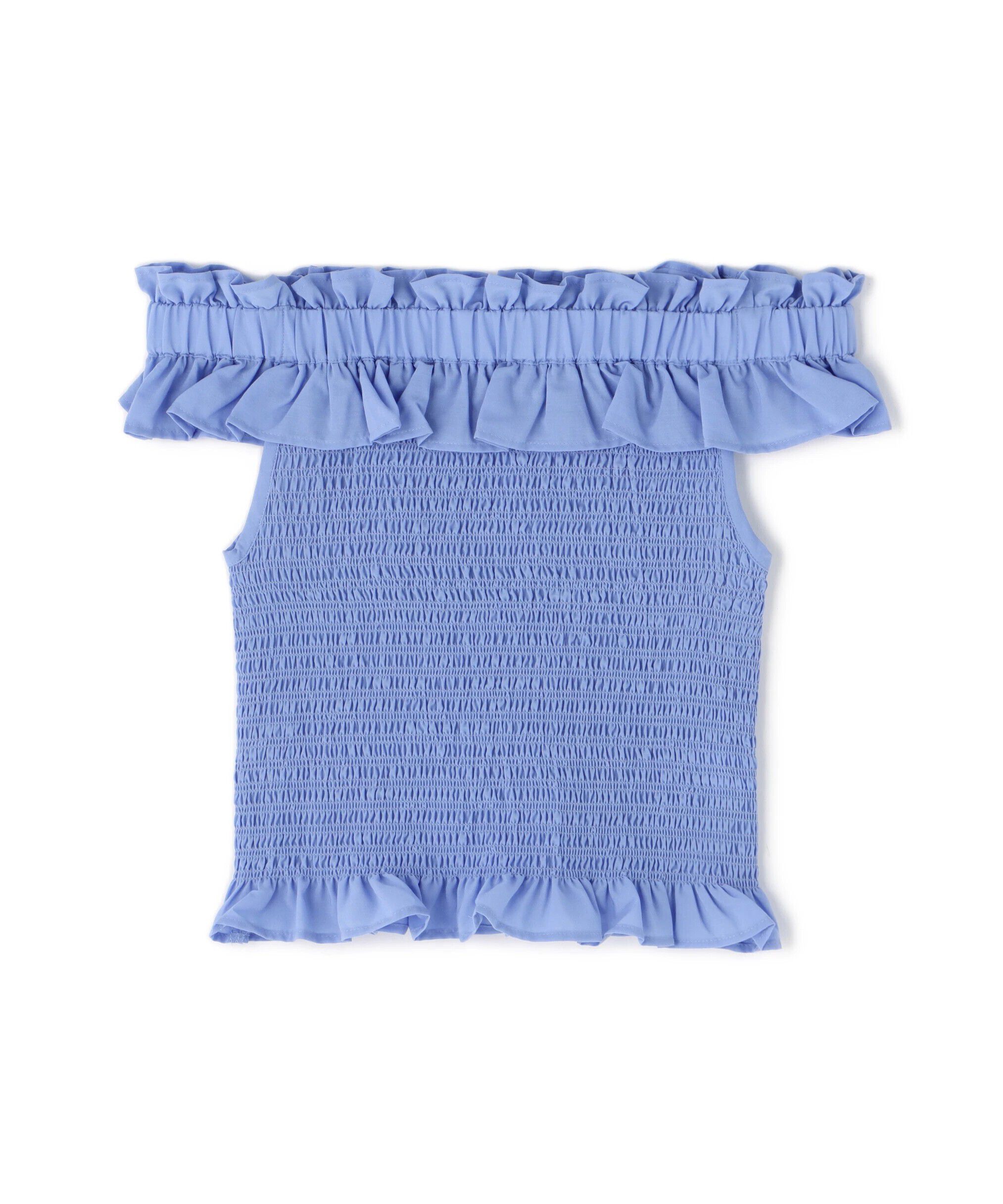  「フリルシャーリングオフショルブラウス」|シャツ・ブラウス|