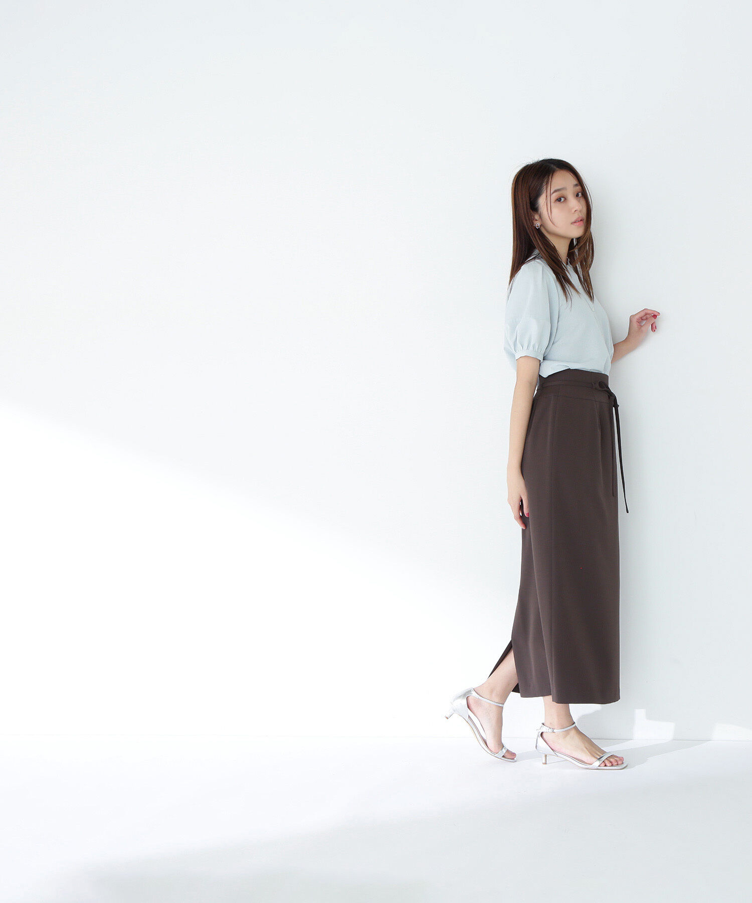  「ナローリボンストレートスカート」|スカート|