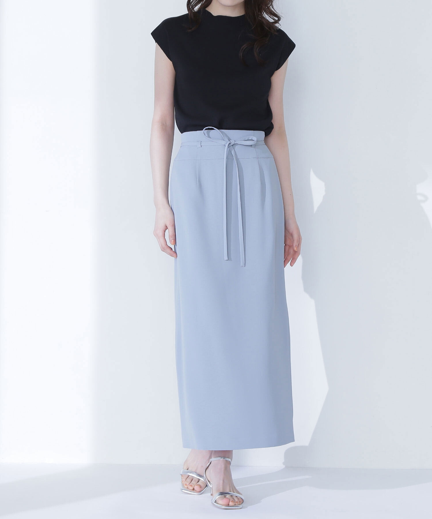  「ナローリボンストレートスカート」|スカート|