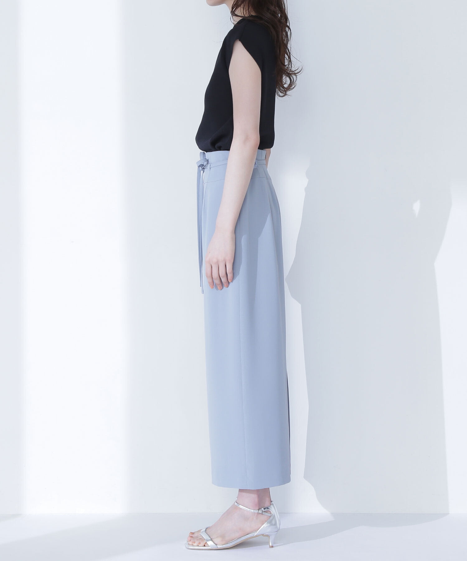  「ナローリボンストレートスカート」|スカート|
