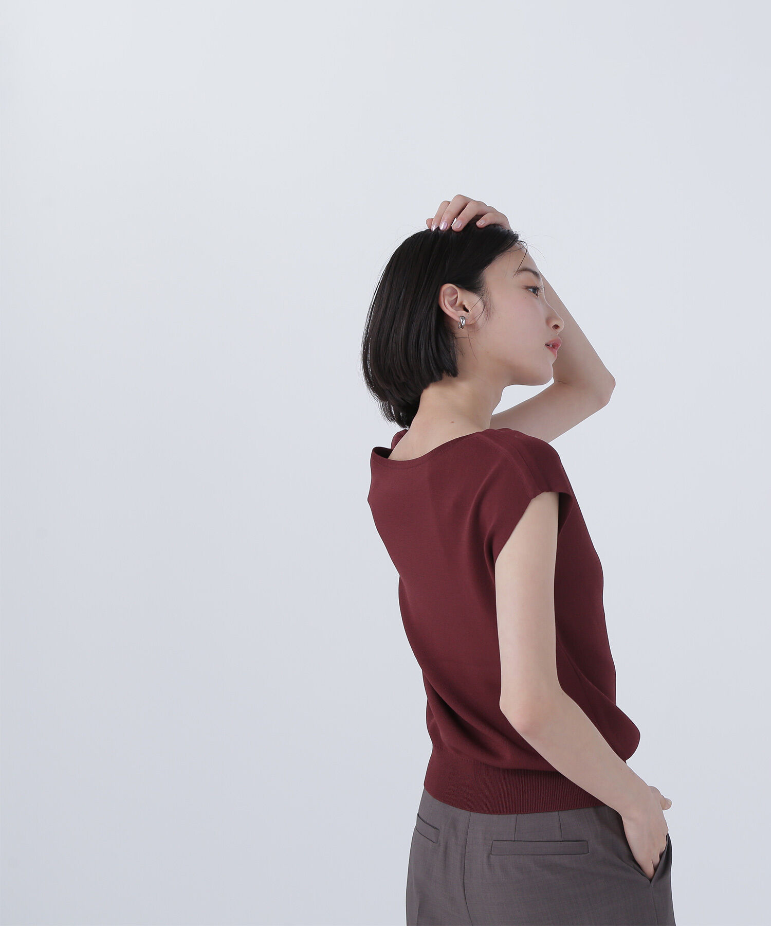  「総針ベーシックシリーズ ボートネックニット」|ニット・セーター|