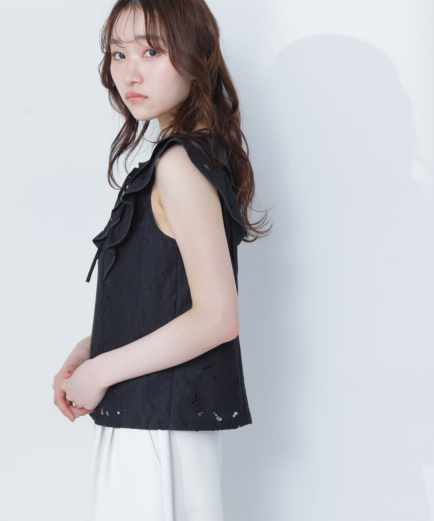  「ラッフルレース SETUP ブラウス」|シャツ・ブラウス|