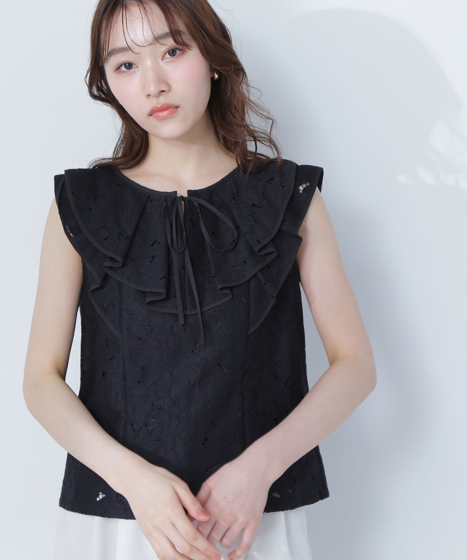 「ラッフルレース SETUP ブラウス」|シャツ・ブラウス|