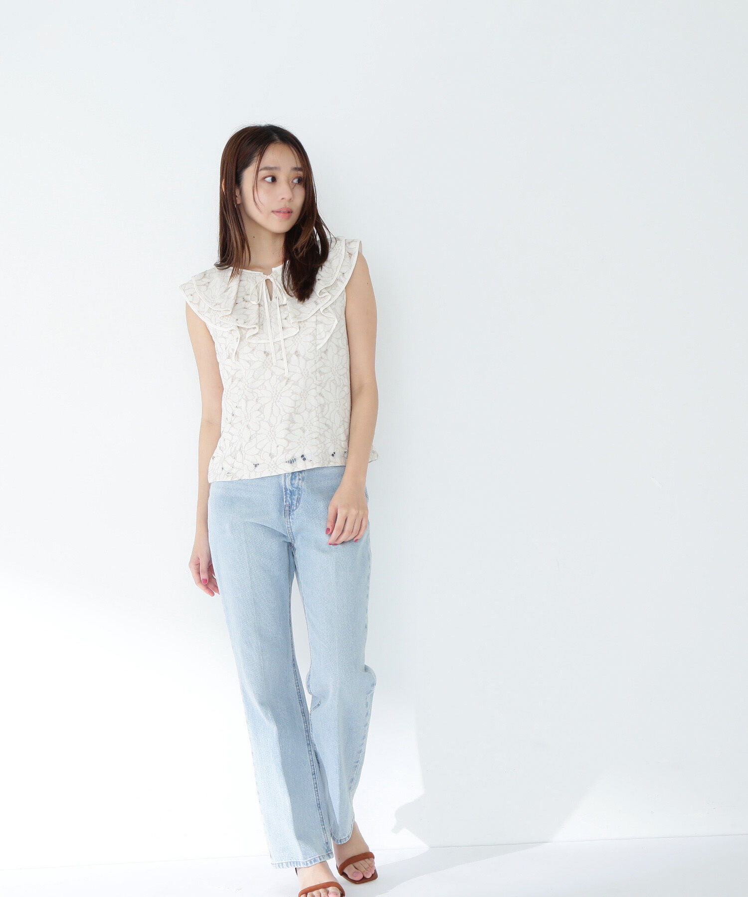  「ラッフルレース SETUP ブラウス」|シャツ・ブラウス|