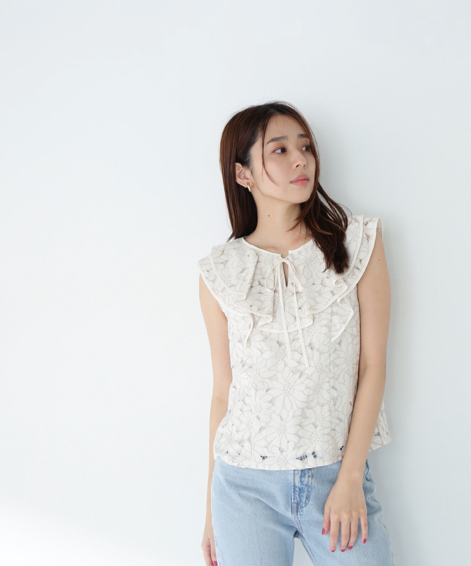  「ラッフルレース SETUP ブラウス」|シャツ・ブラウス|