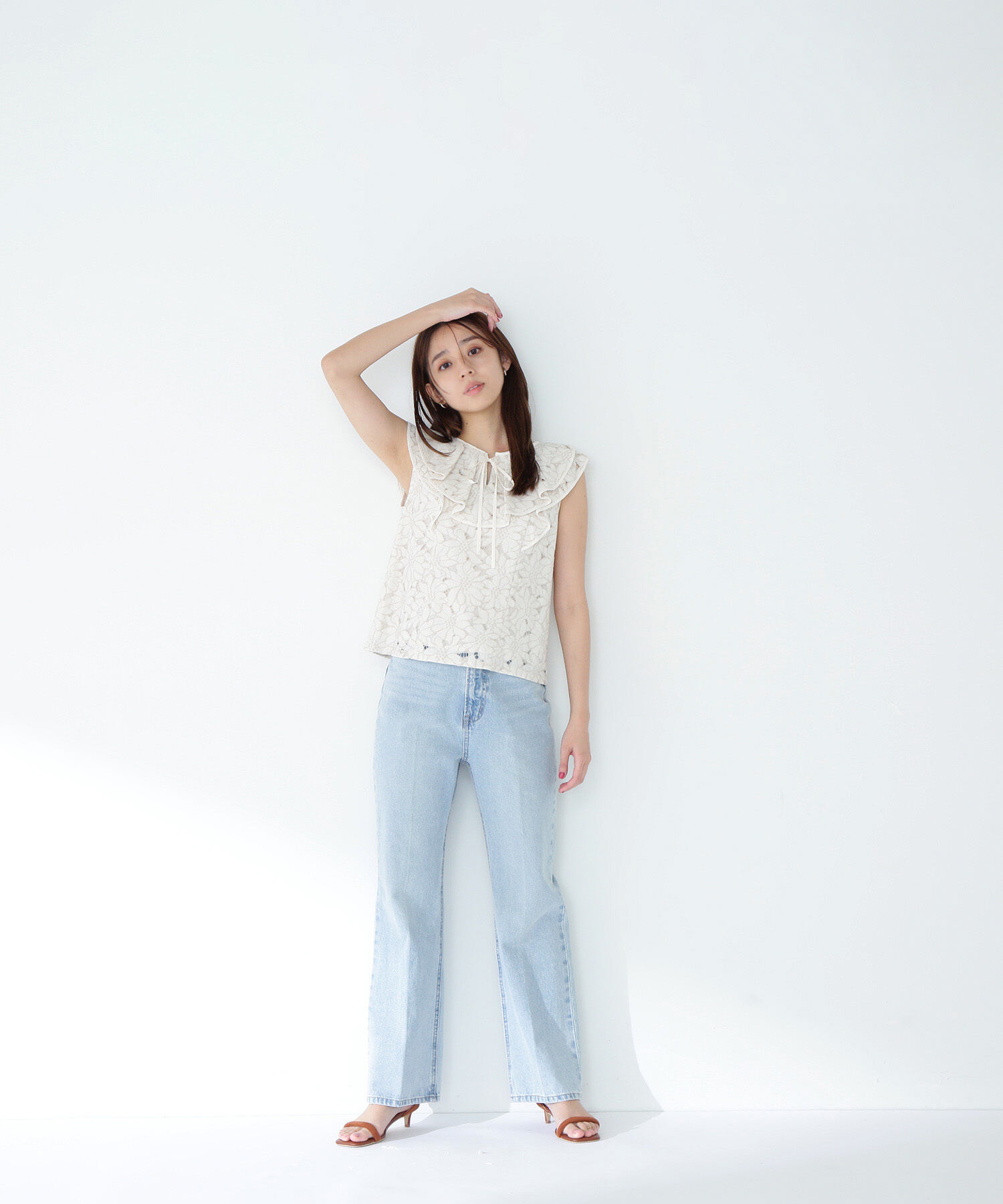  「ラッフルレース SETUP ブラウス」|シャツ・ブラウス|