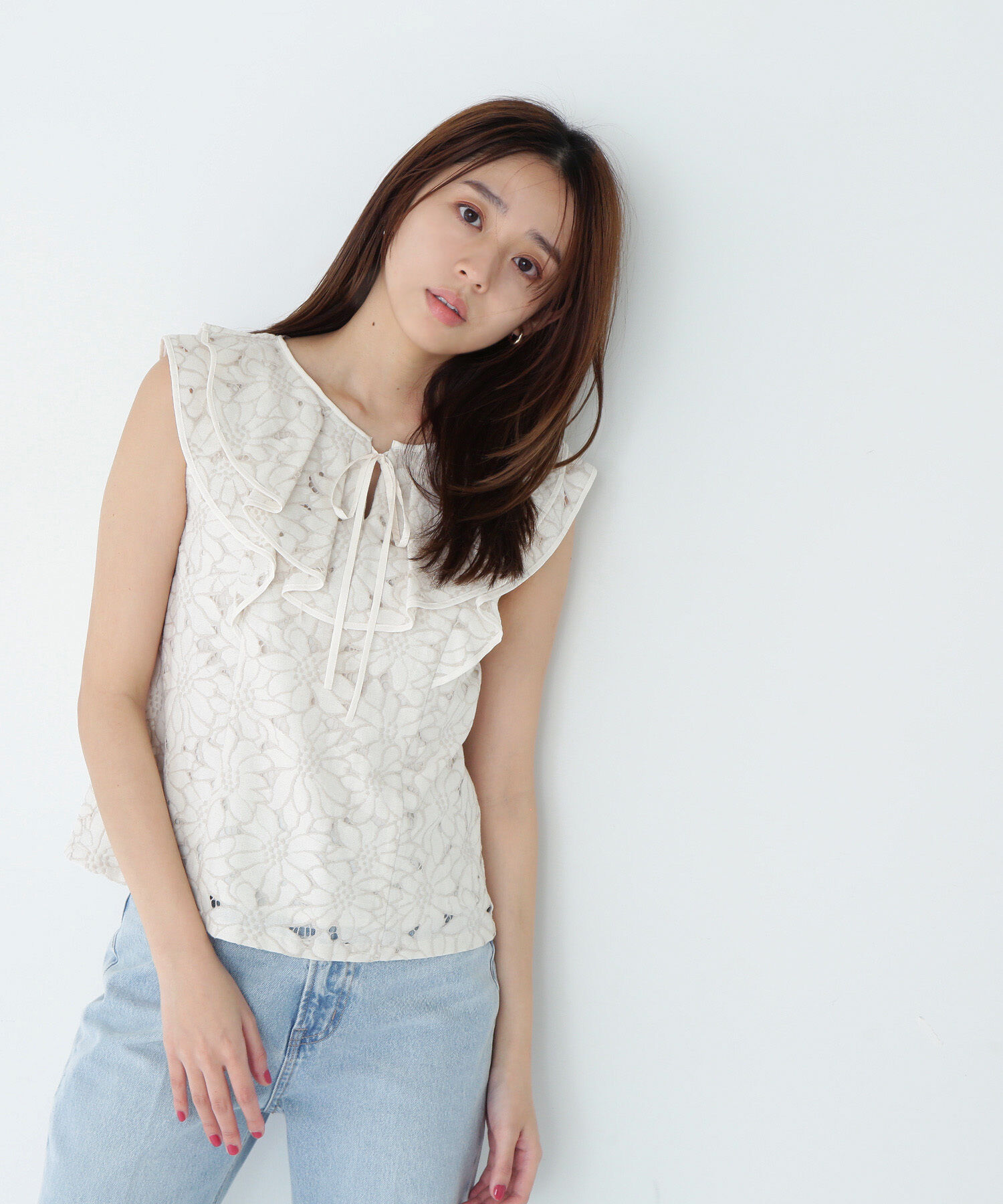  「ラッフルレース SETUP ブラウス」|シャツ・ブラウス|