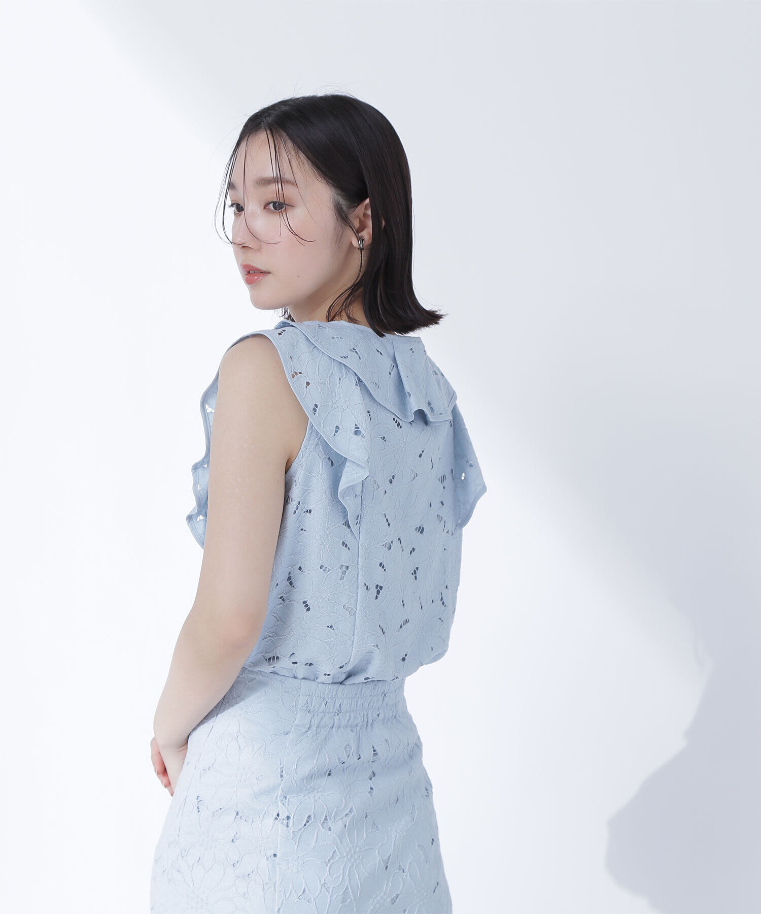  「ラッフルレース SETUP ブラウス」|シャツ・ブラウス|