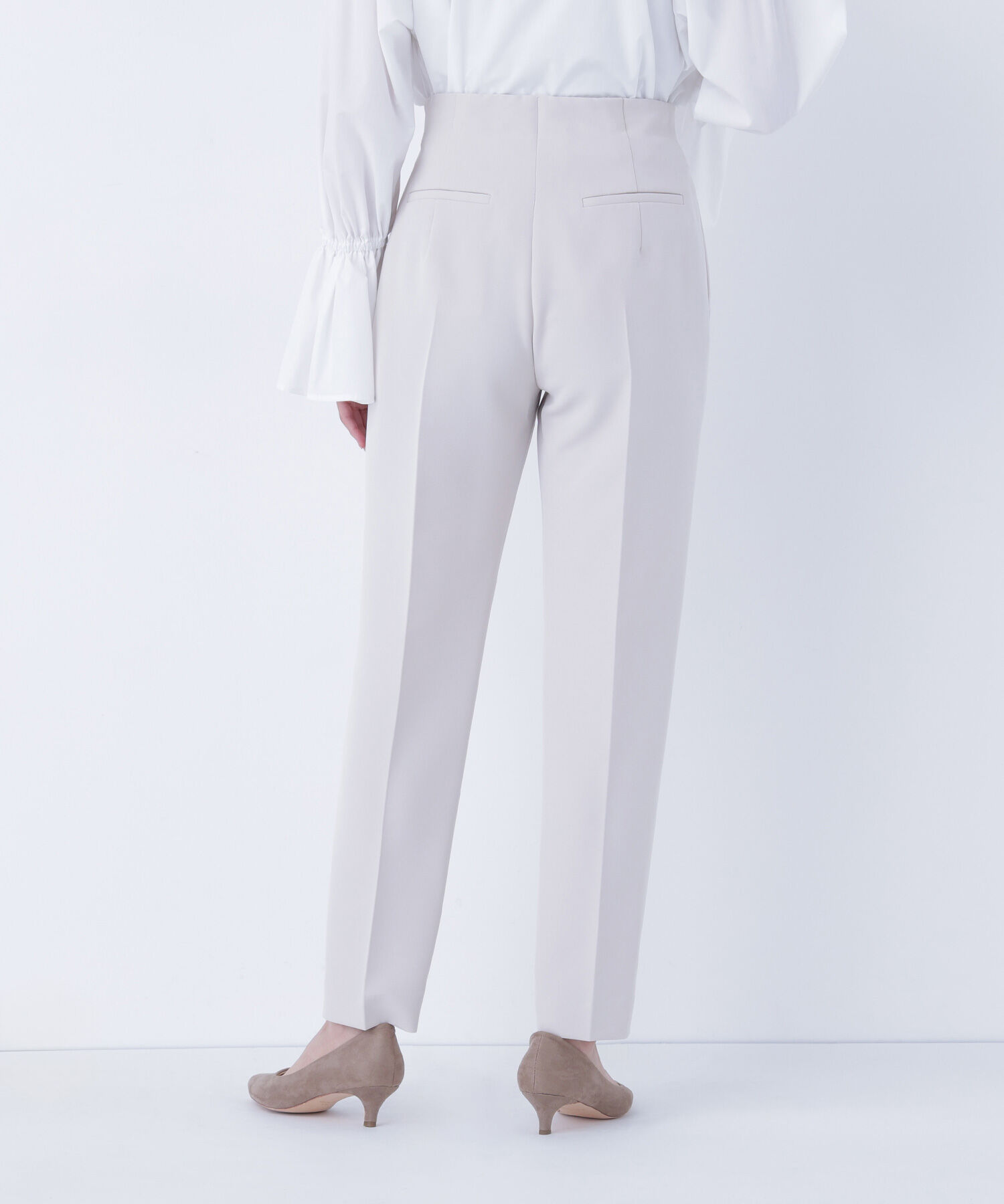  「フロントボタンペプラムジレ SETUP テーパードパンツ」|その他|