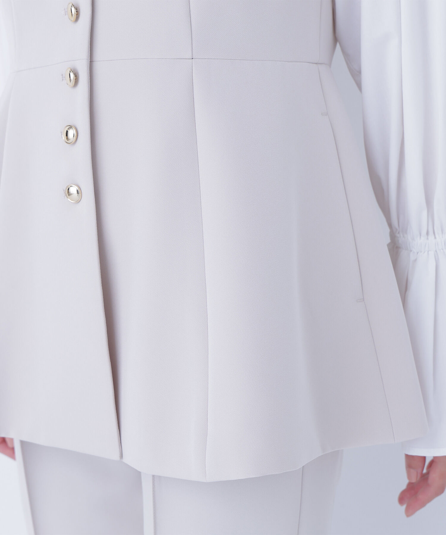  「フロントボタンペプラムジレ SETUP」|ブルゾン・スタジャン|