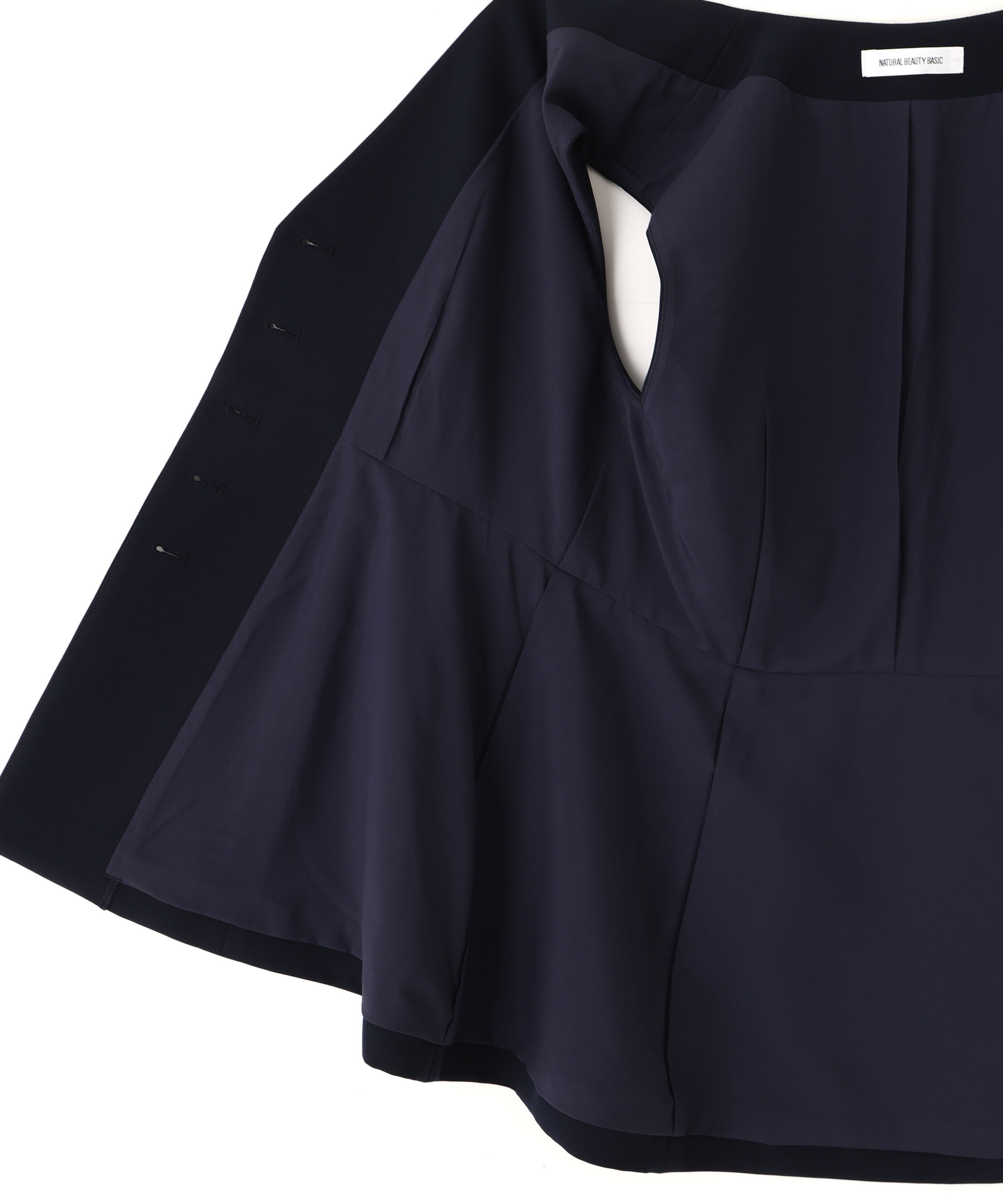  「フロントボタンペプラムジレ SETUP」|ブルゾン・スタジャン|