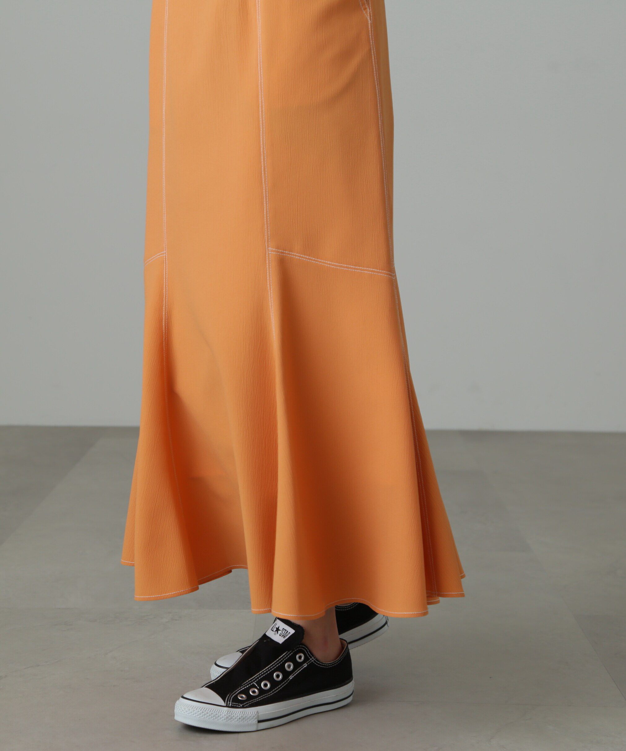  「[Sシリーズ対応商品]配色ステッチマーメイドスカート」|スカート|