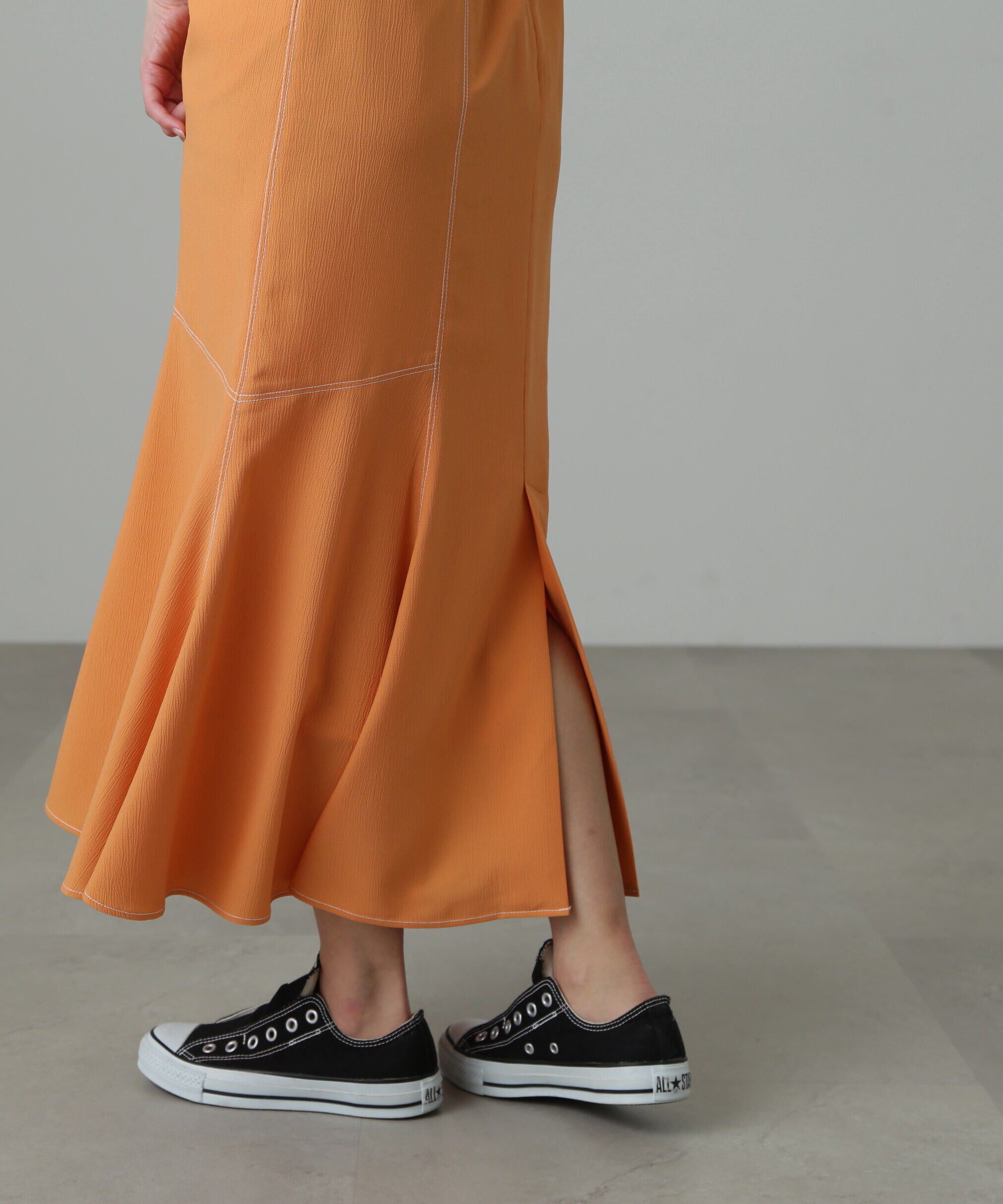  「[Sシリーズ対応商品]配色ステッチマーメイドスカート」|スカート|