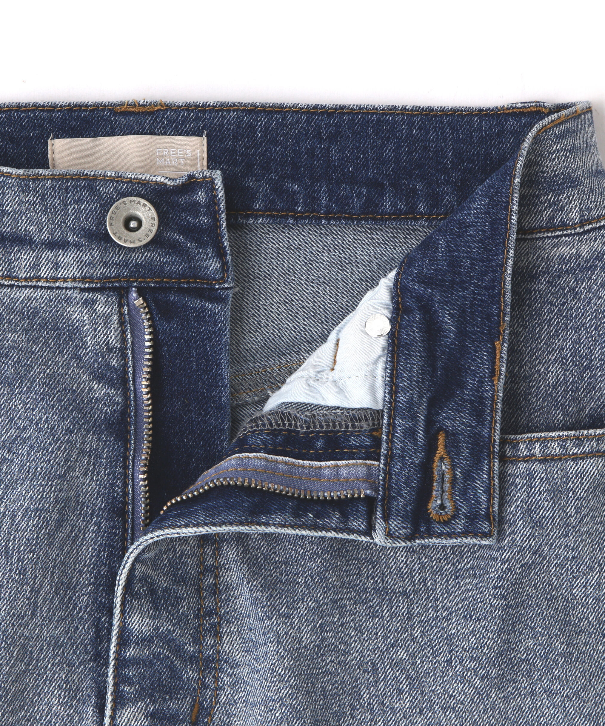  「[低身長サイズ/Sシリーズ]内スリットベルボトムデニムパンツ」|その他|