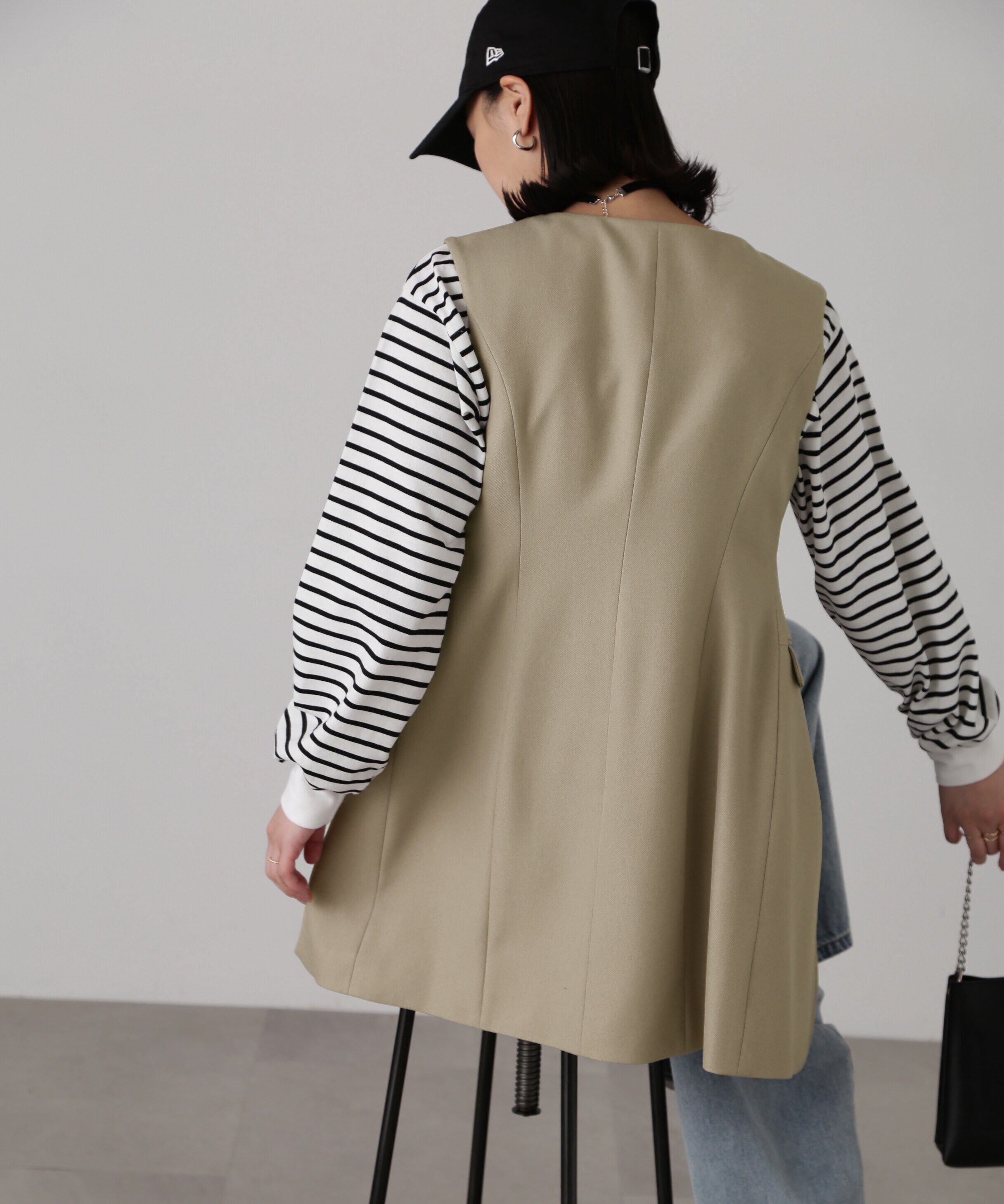  「ジップ使いミニジャンスカ」|ワンピース|