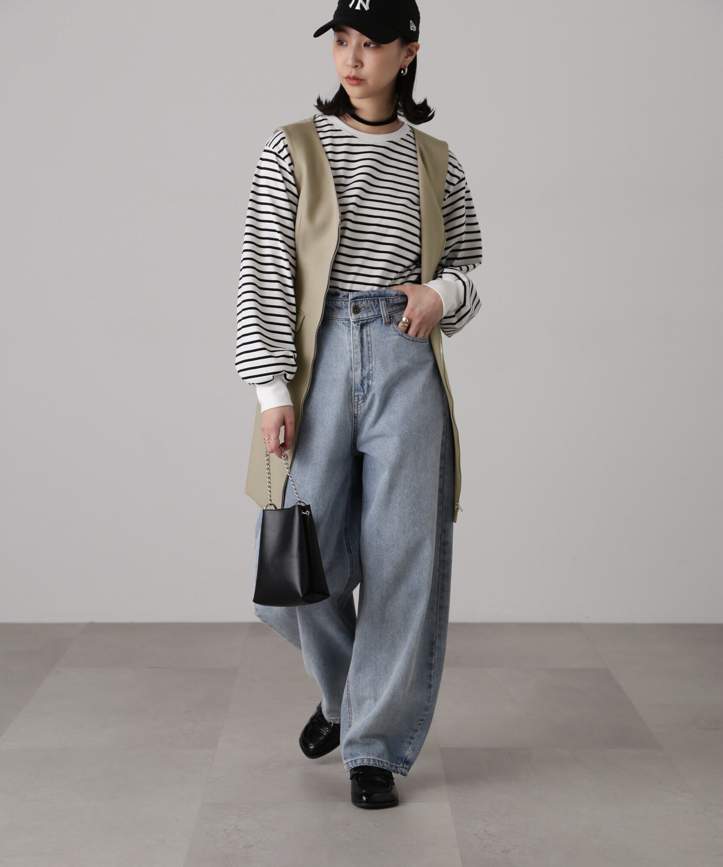  「ジップ使いミニジャンスカ」|ワンピース|