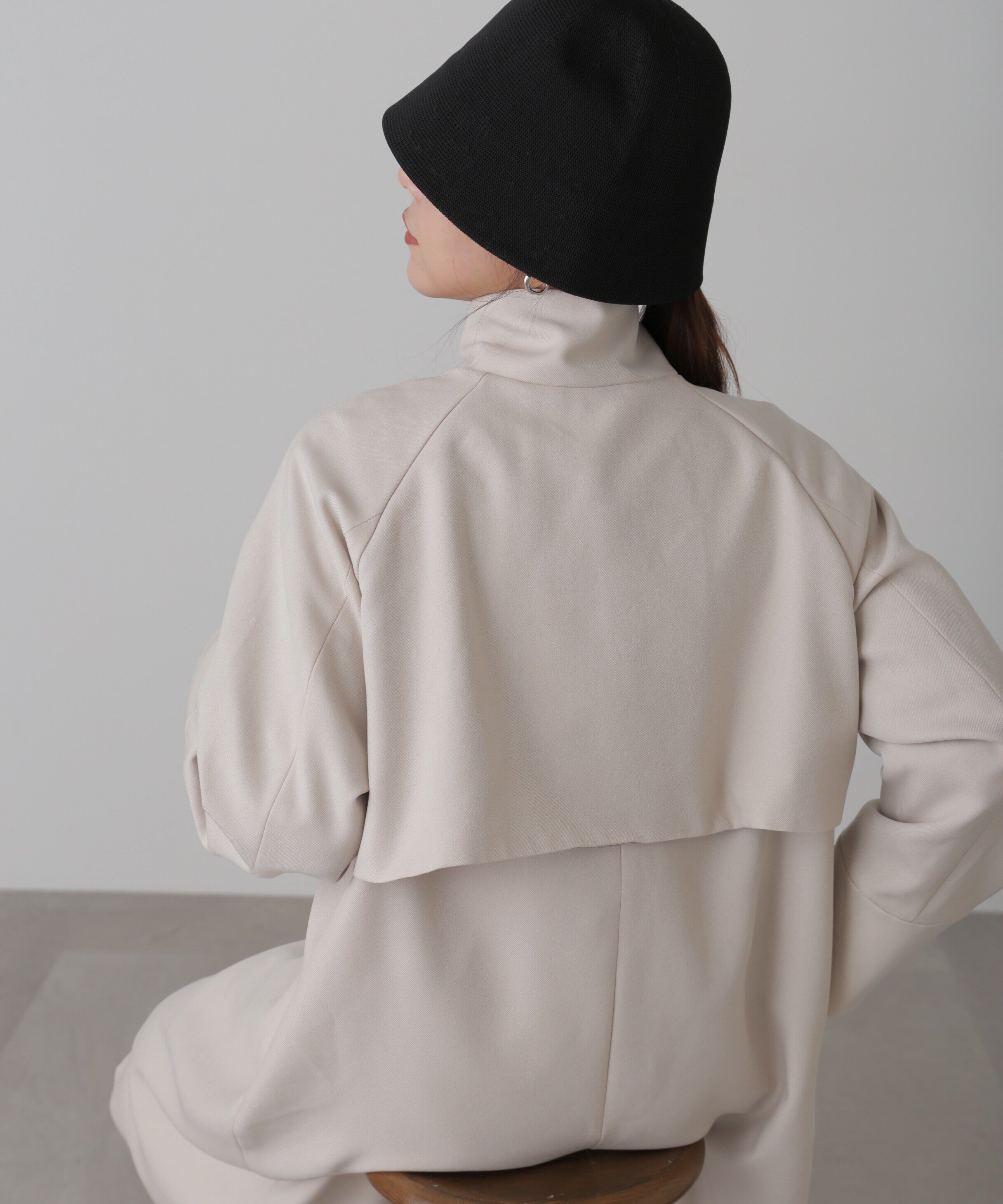  「ポリエステルツイルスタンドネックコート」|その他|