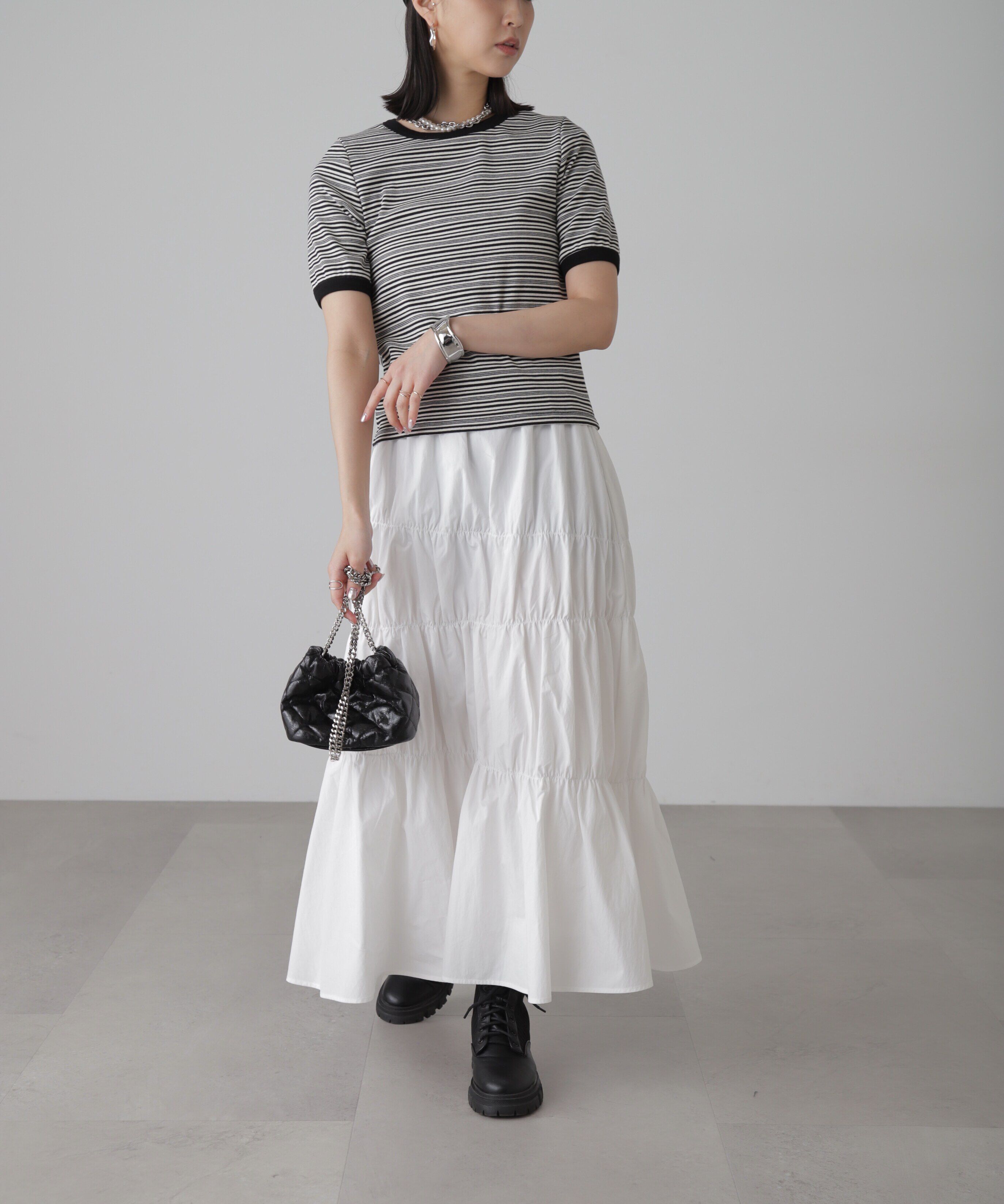  「ランダムシャーリングスカート」|スカート|