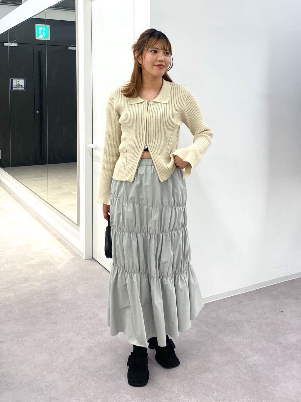  「ランダムシャーリングスカート」|スカート|