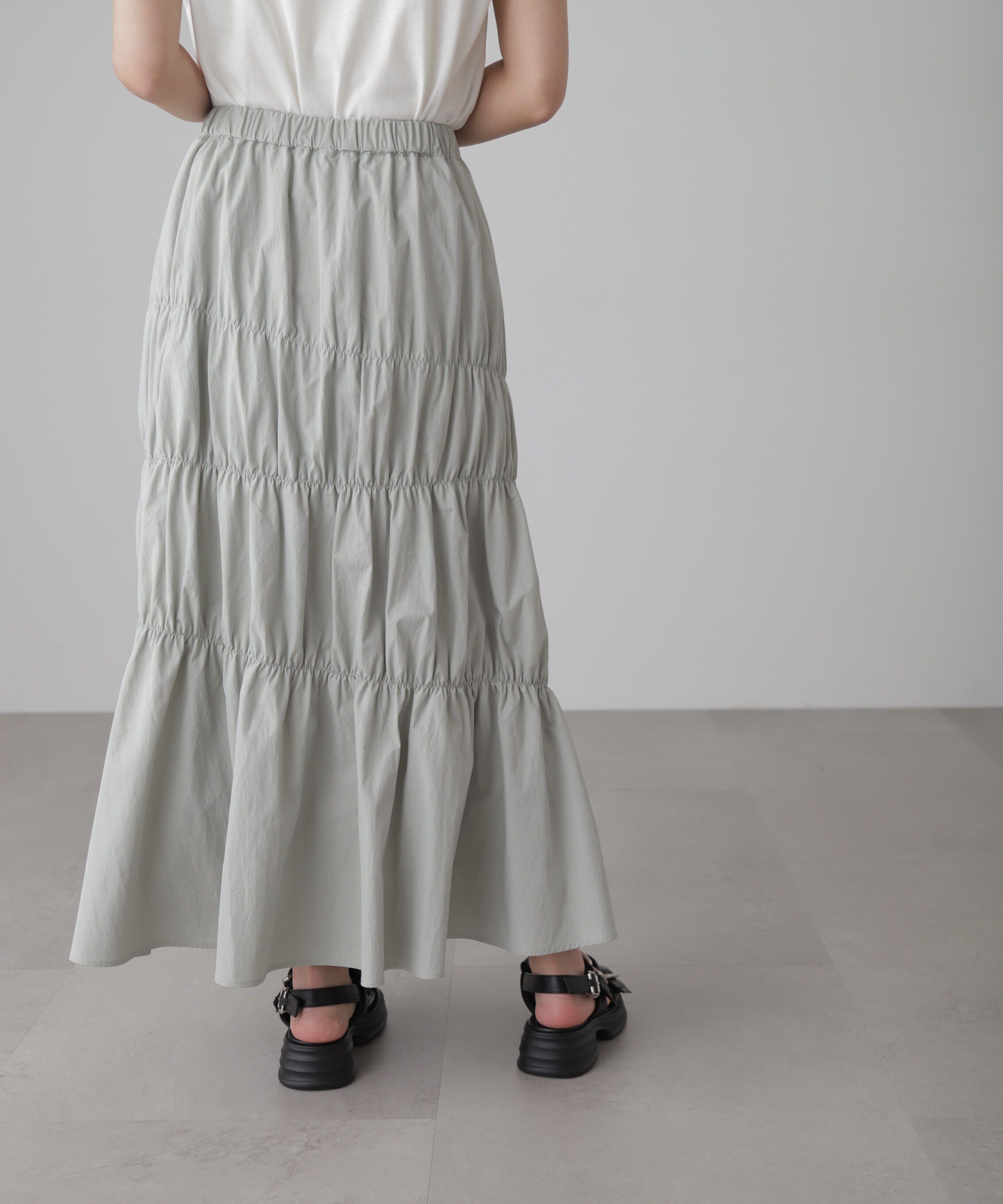  「ランダムシャーリングスカート」|スカート|