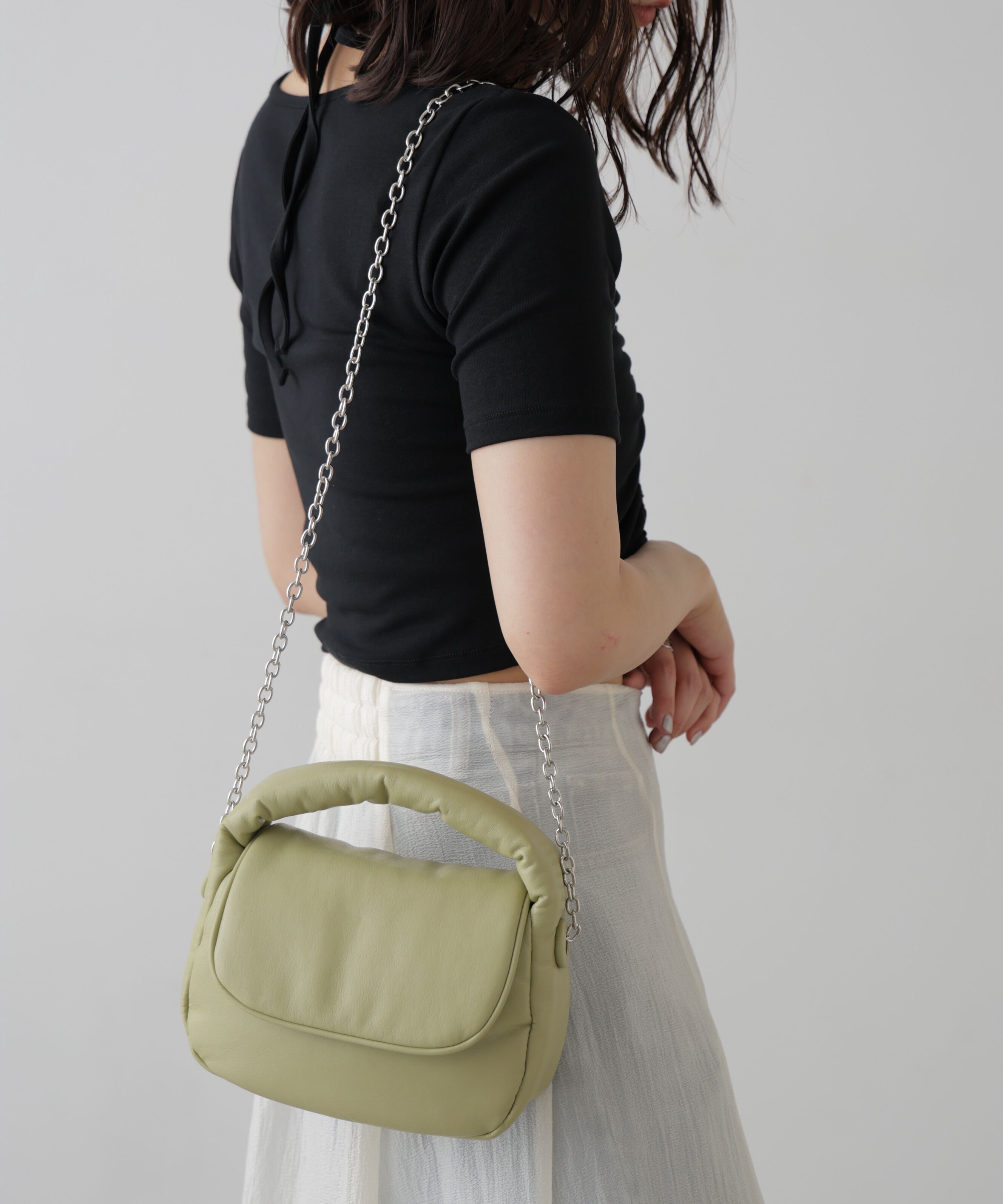  「パフバッグ」|その他|ライトグリー