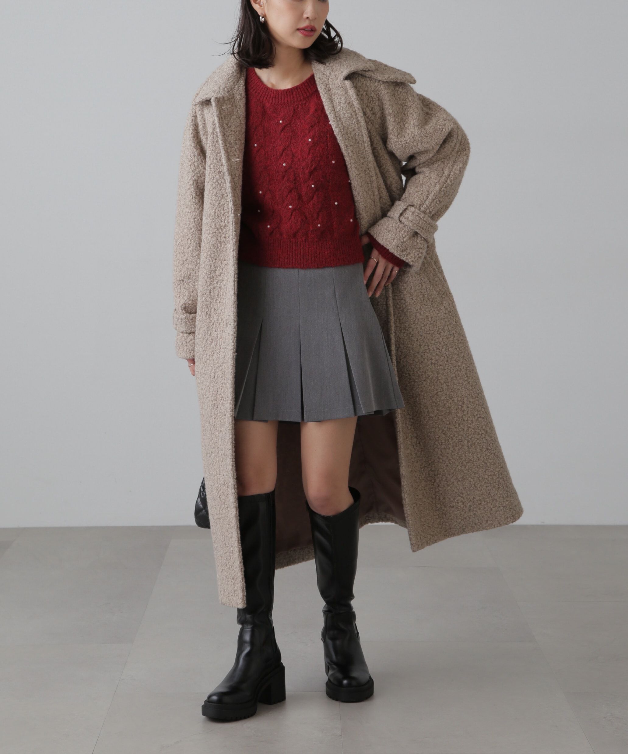  「インナーパンツ付プリーツミニスカート」|スカート|