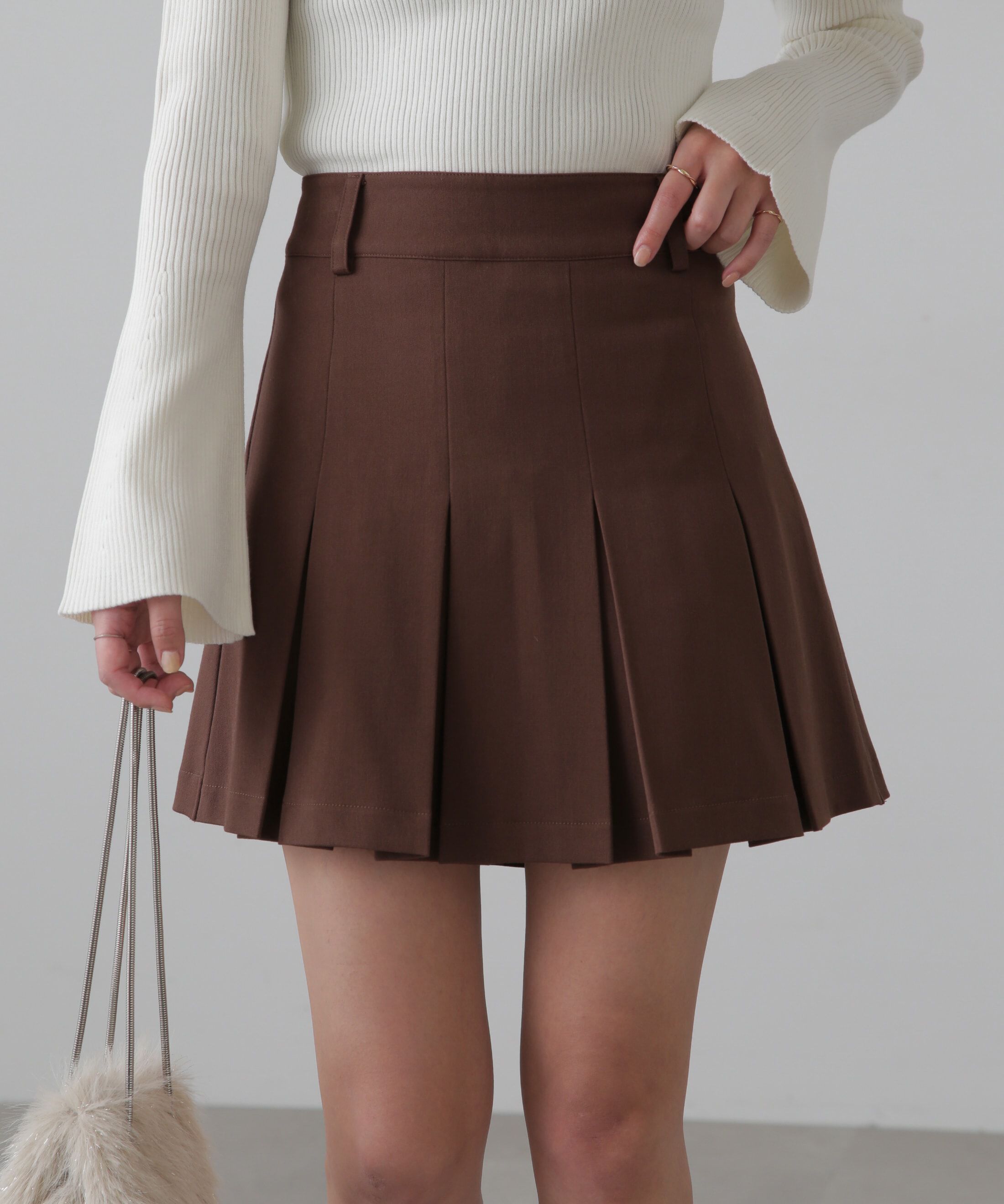  「インナーパンツ付プリーツミニスカート」|スカート|