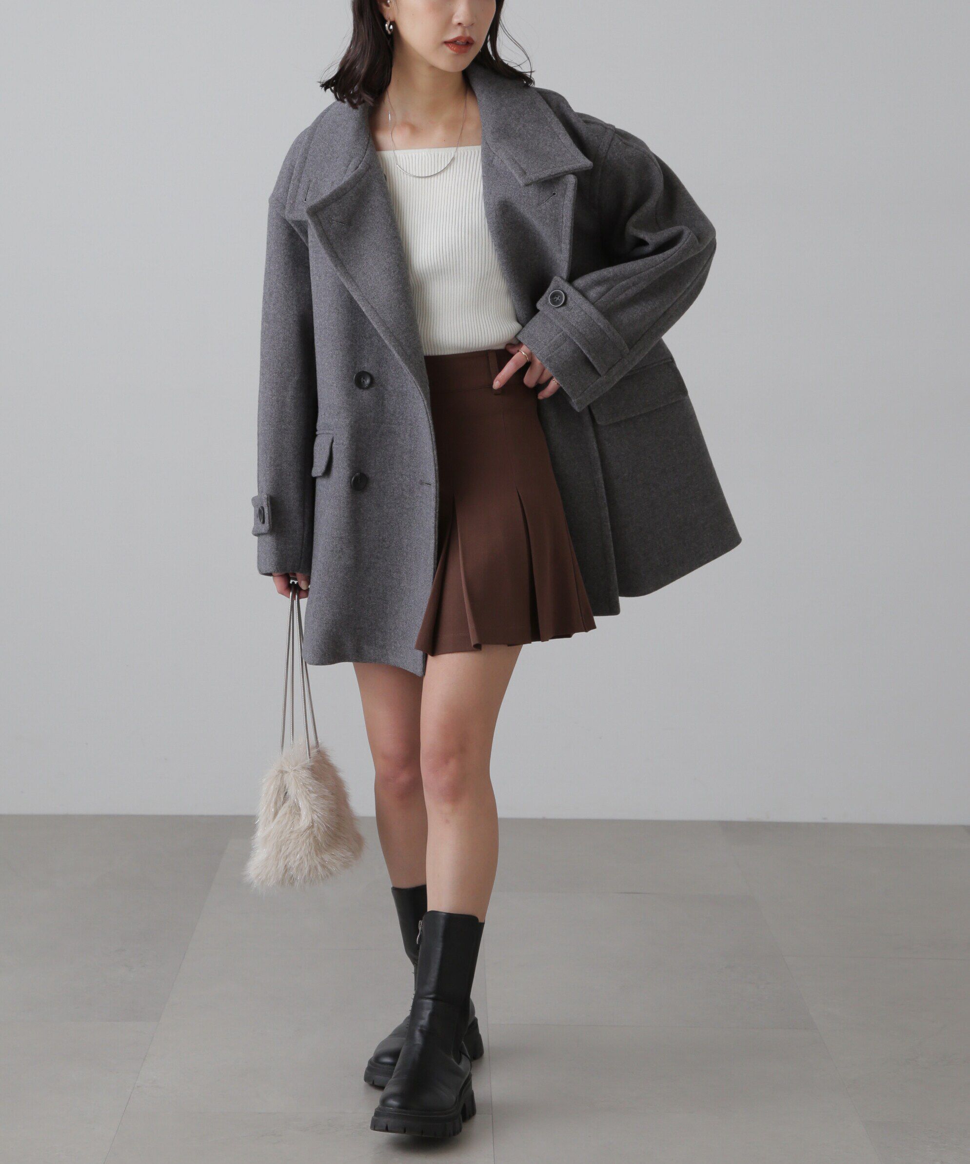  「インナーパンツ付プリーツミニスカート」|スカート|