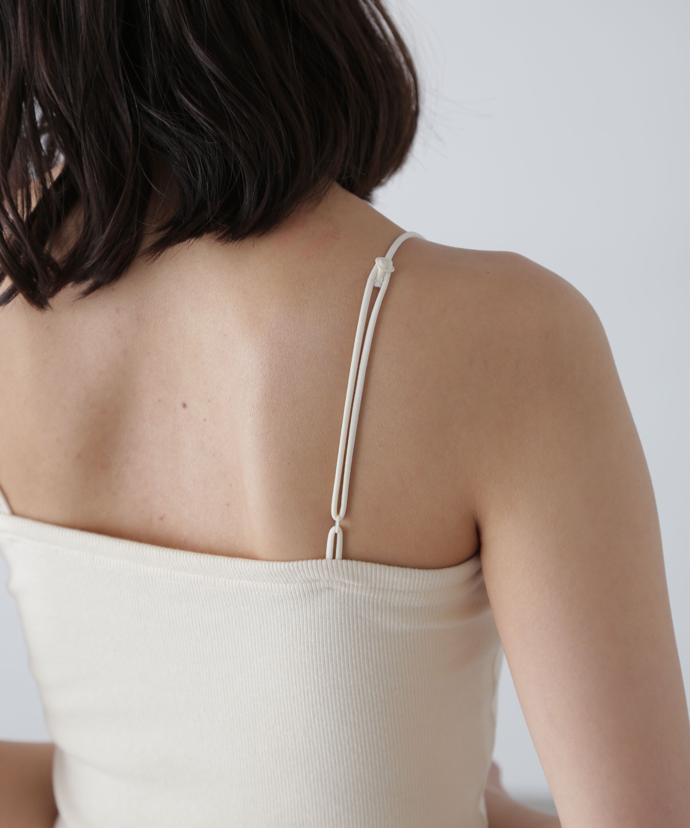  「カップ付きショート丈キャミソール」|Tシャツ・カットソー|