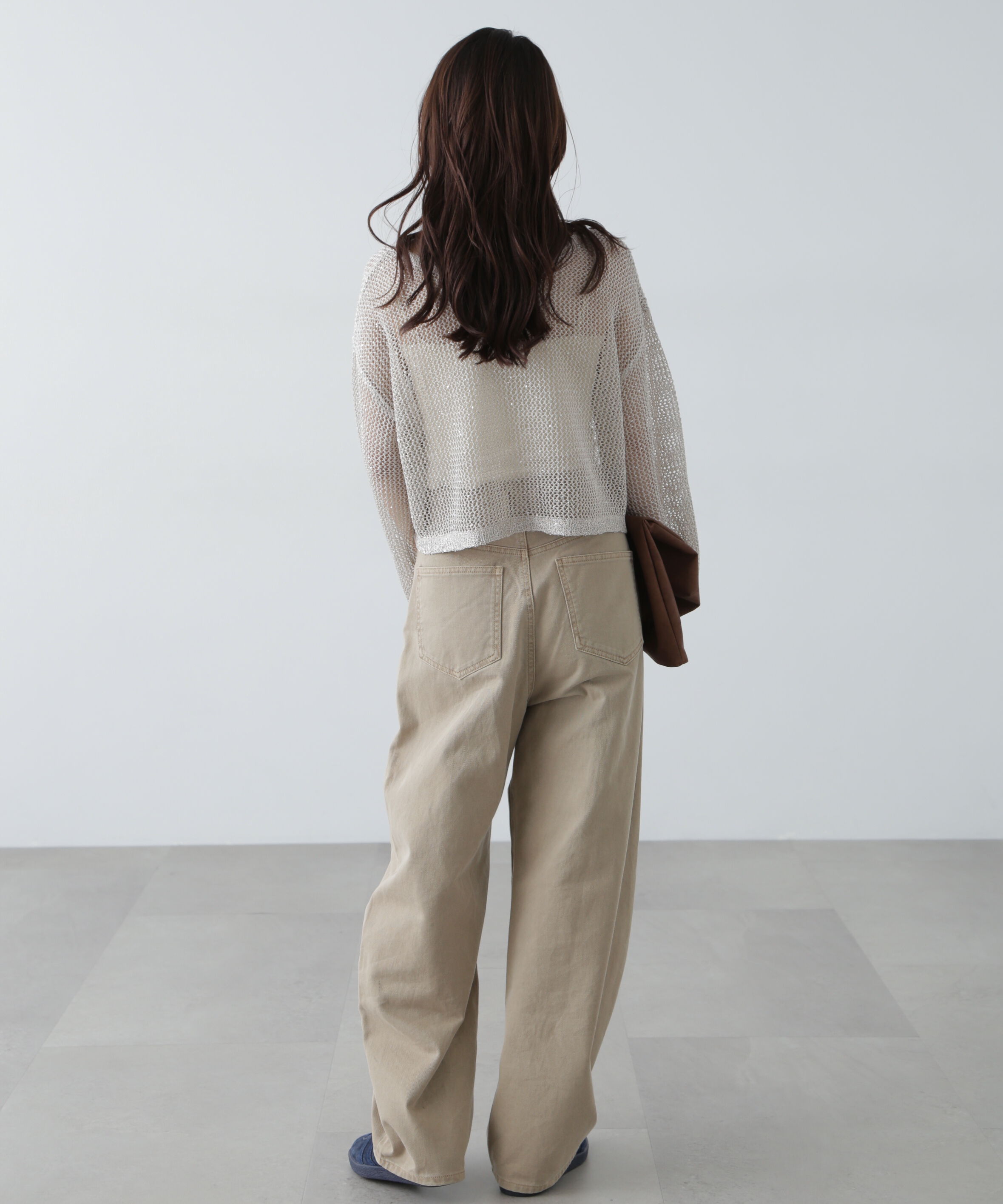  「メッシュスパンコールニット」|ニット・セーター|