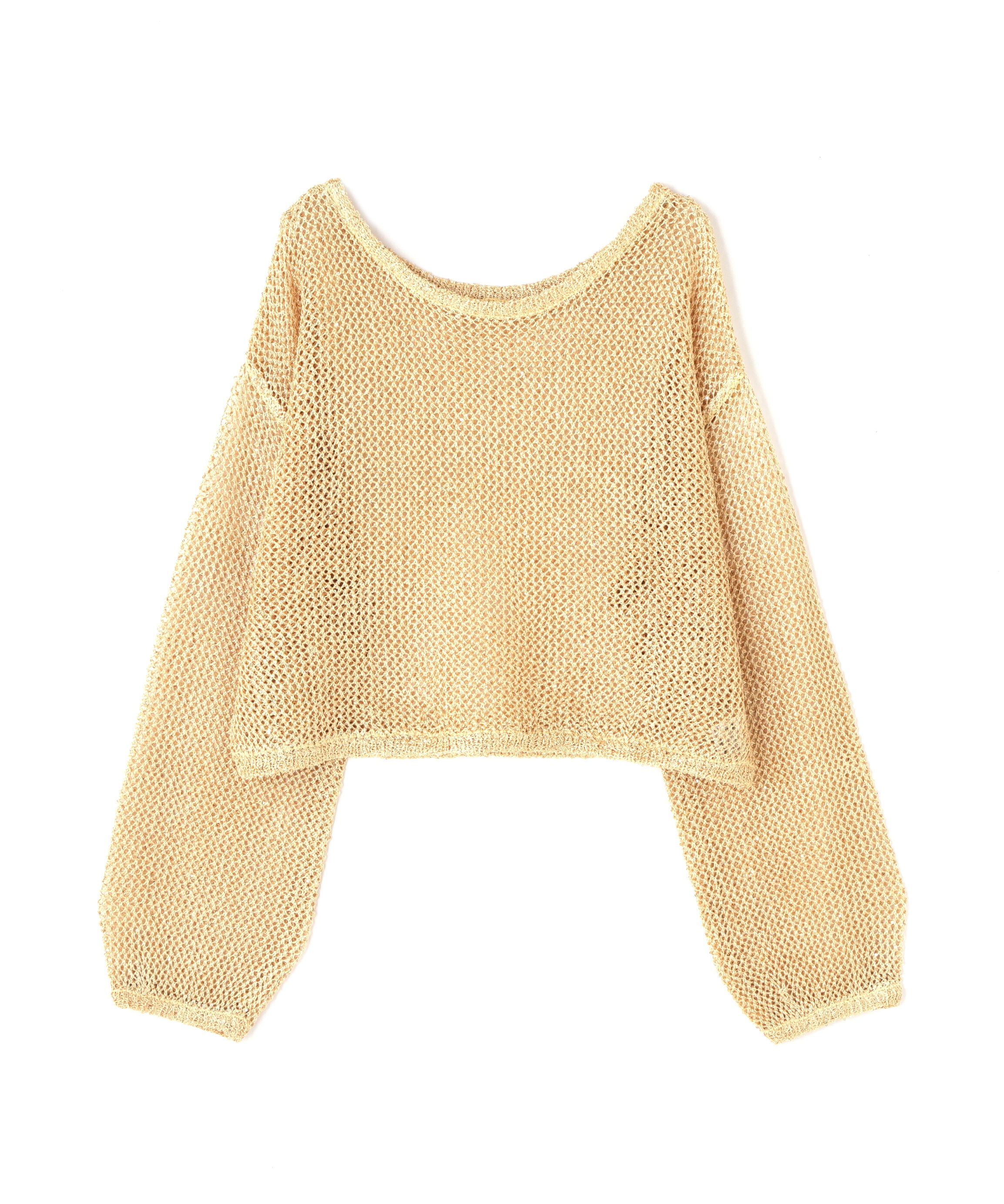  「メッシュスパンコールニット」|ニット・セーター|