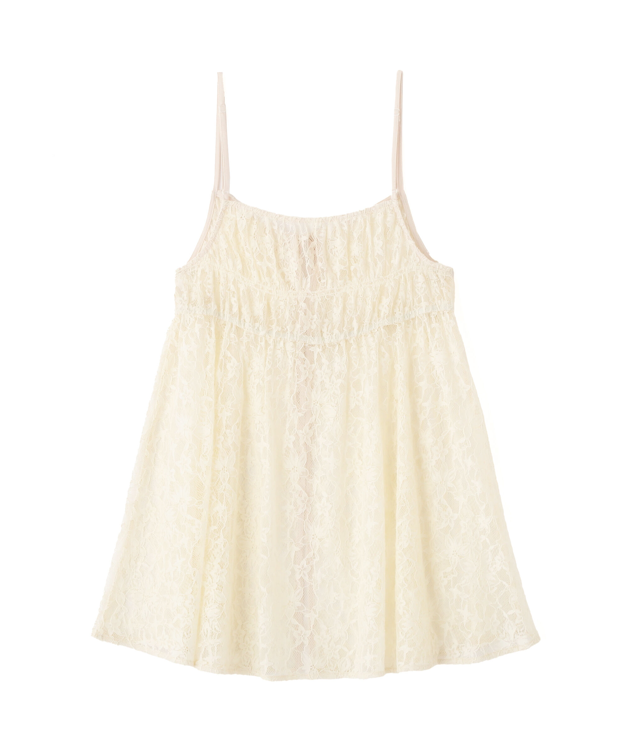  「前後2wayレースチュニックキャミブラウス」|シャツ・ブラウス|