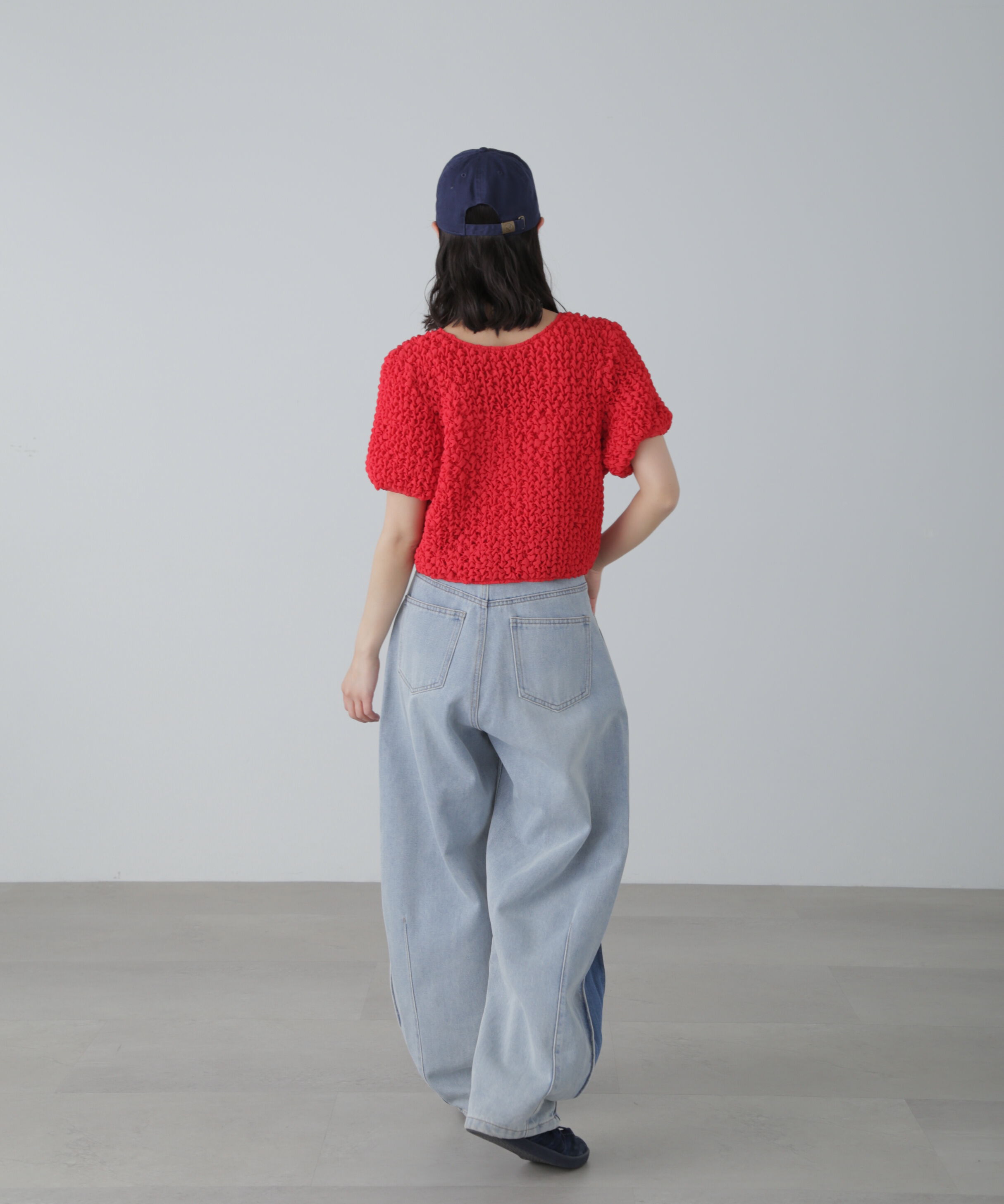  「前後2wayポコポコクロップドブラウス」|シャツ・ブラウス|