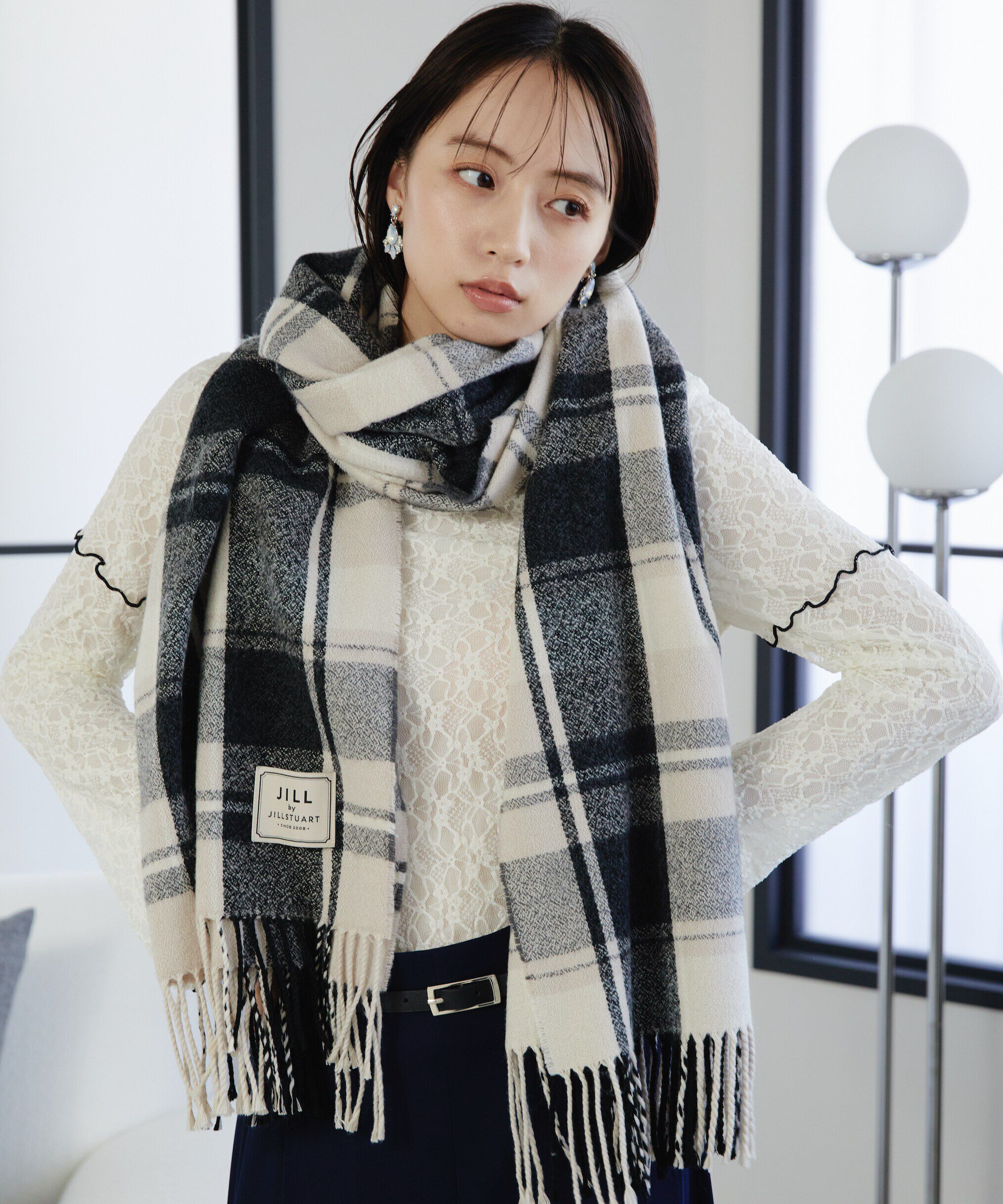  「チェックストール　WEB限定」|バンダナ・スカーフ|