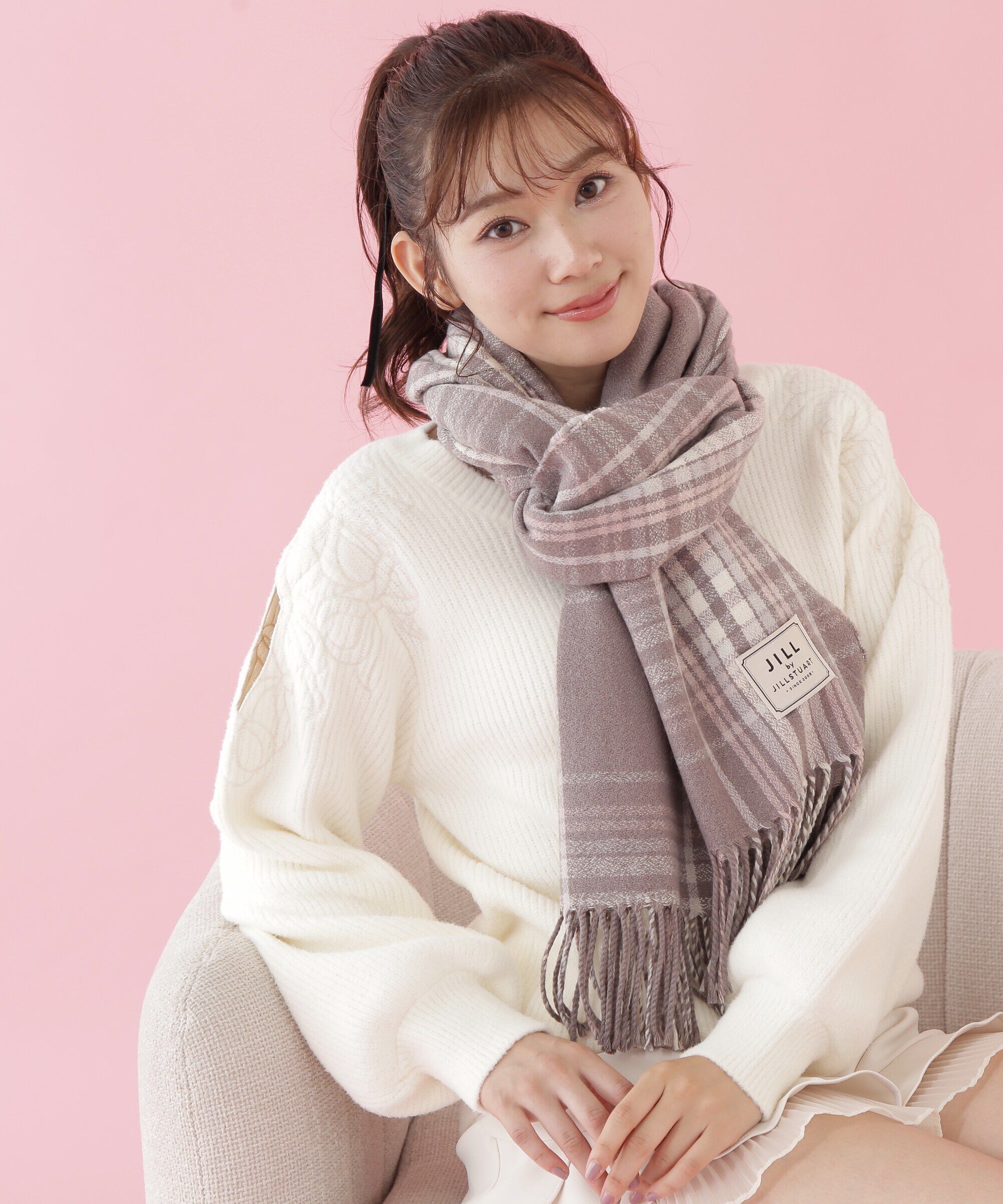  「チェックストール　WEB限定」|バンダナ・スカーフ|