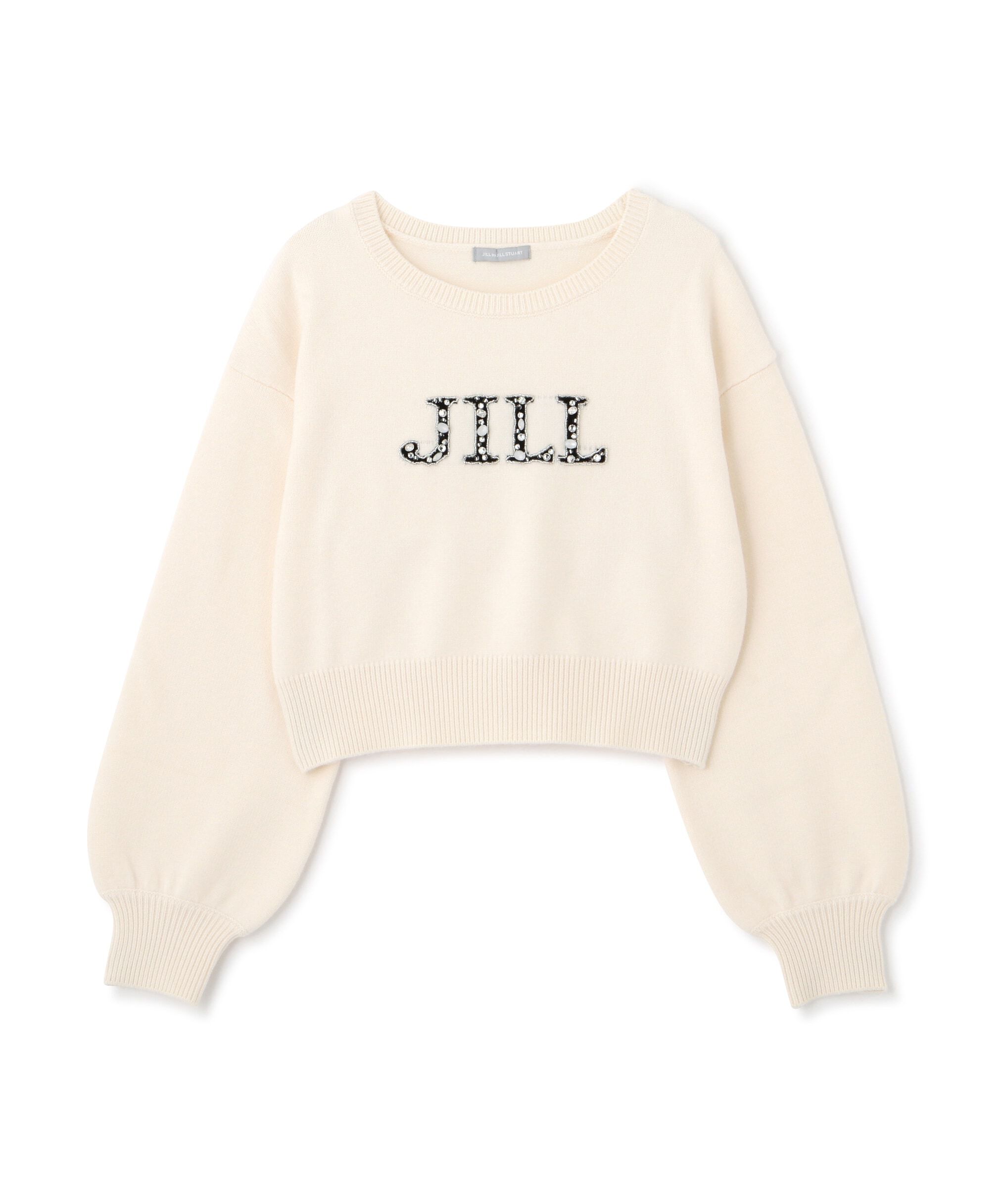  「クリスタルビジューロゴニット」|ニット・セーター|