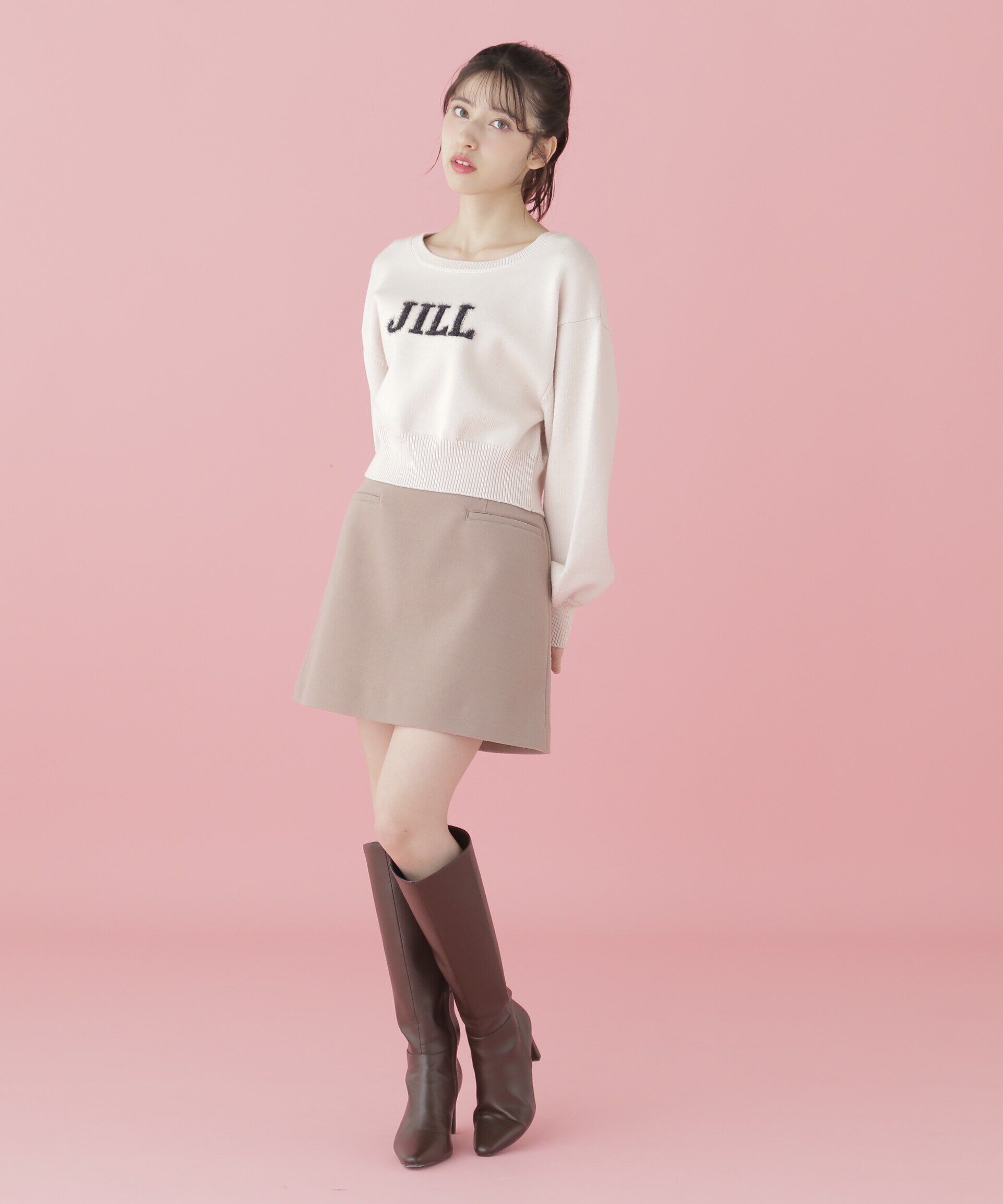  「バリエ―ションジャガードロゴニット」|ニット・セーター|