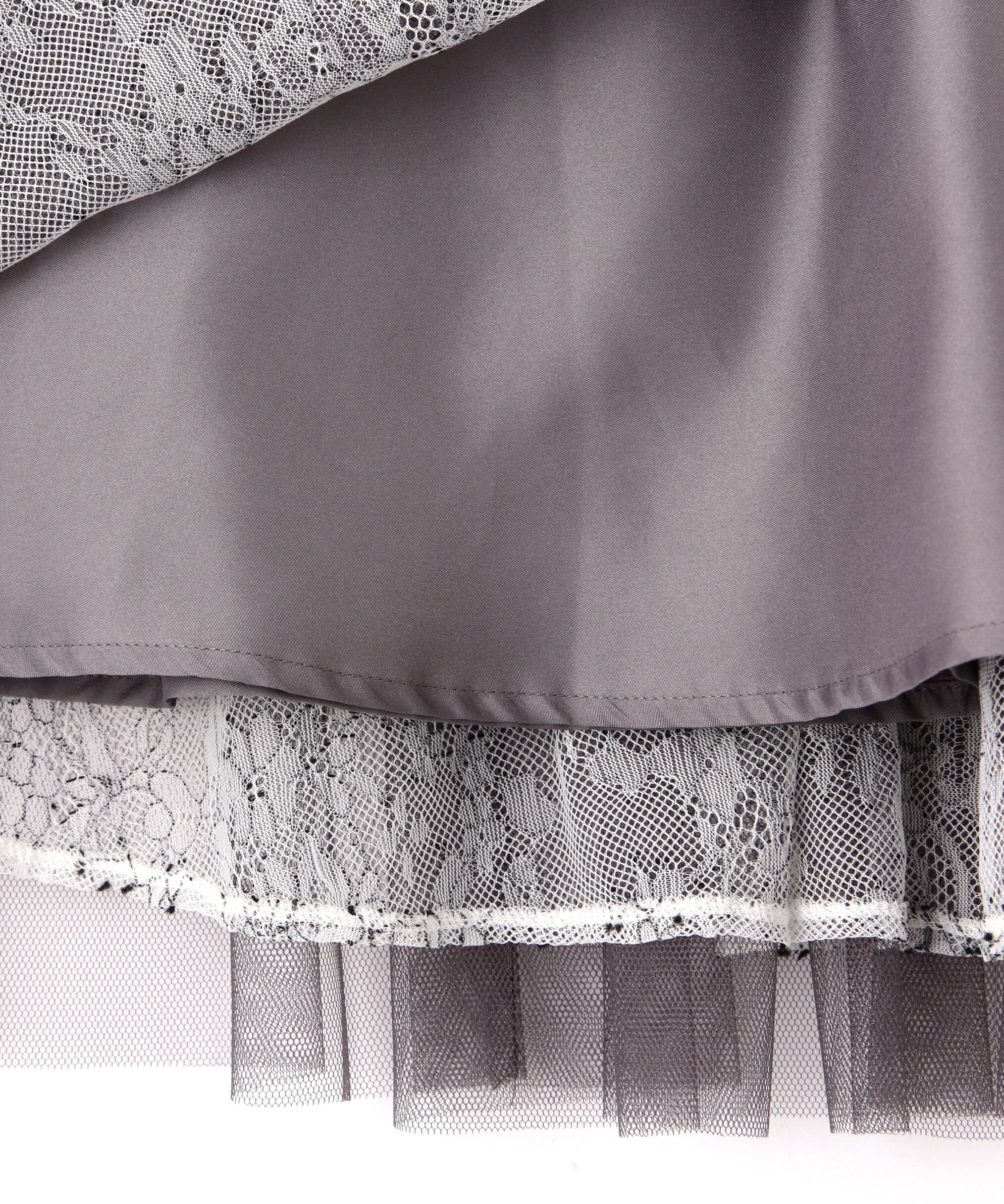  「レイヤードチュールスカート」|スカート|