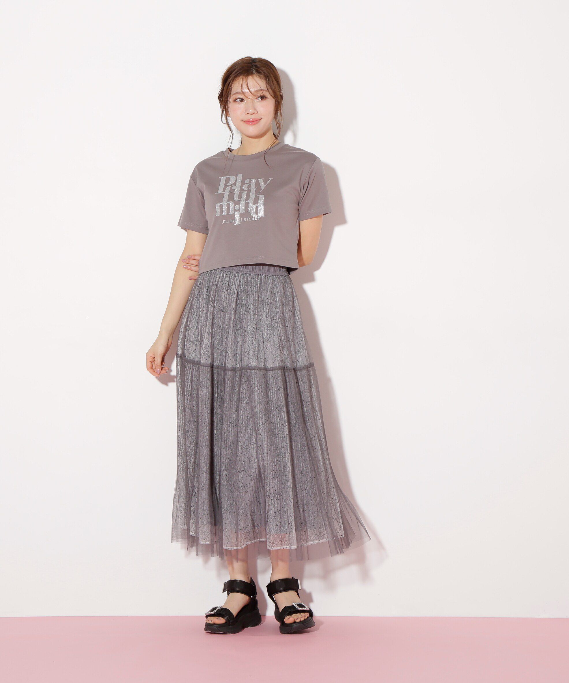  「レイヤードチュールスカート」|スカート|