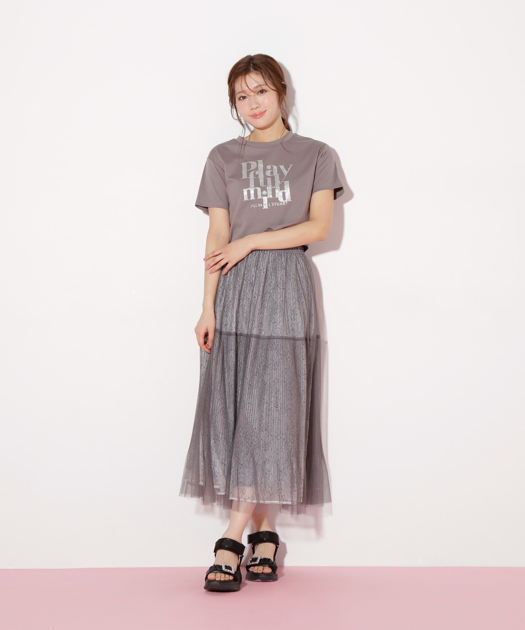  「レイヤードチュールスカート」|スカート|