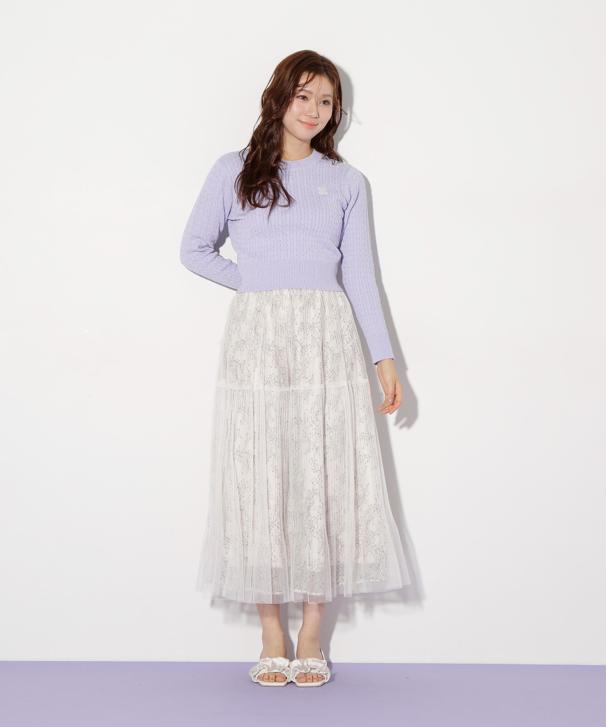  「レイヤードチュールスカート」|スカート|