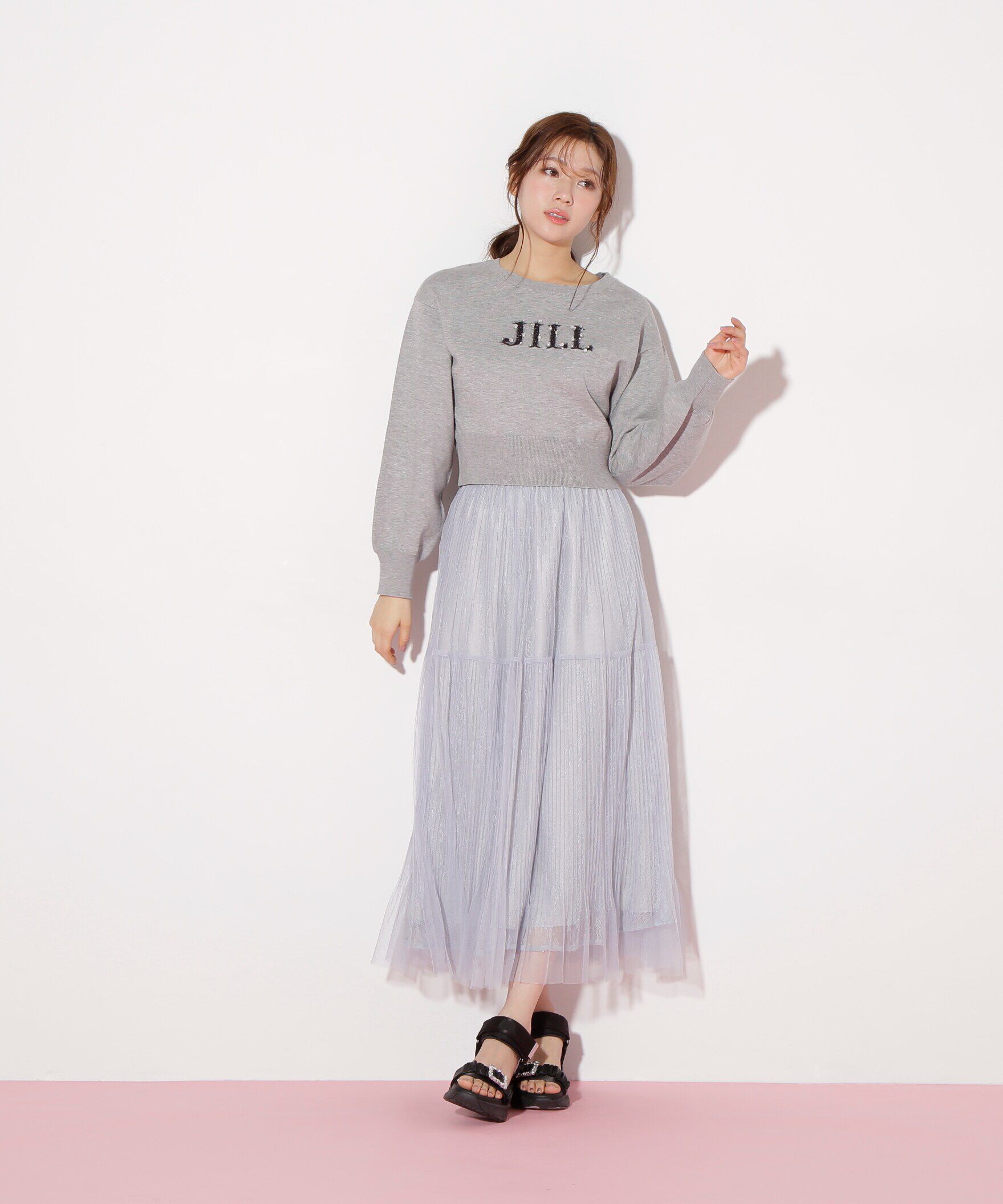  「レイヤードチュールスカート」|スカート|