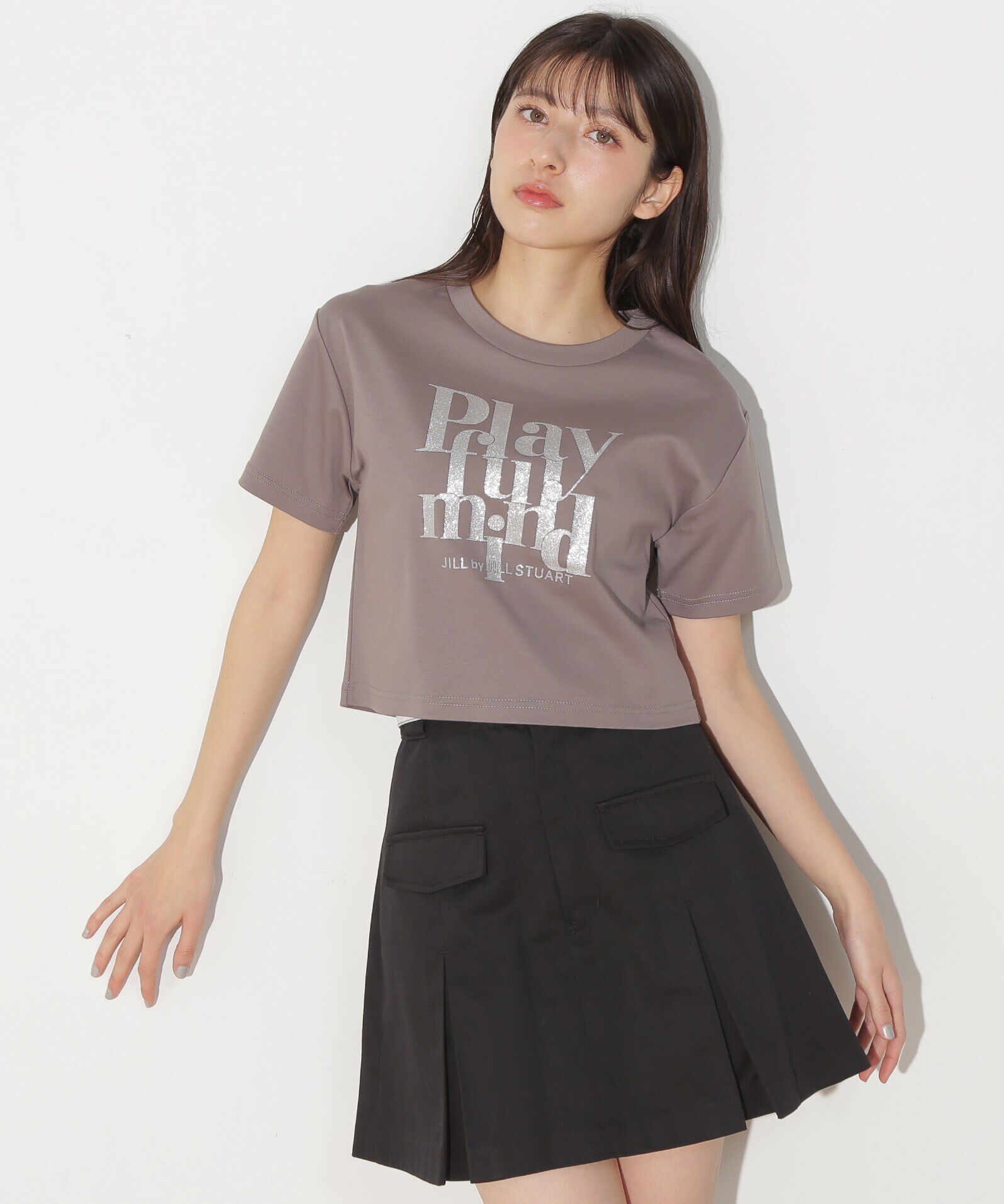  「PLAYFUL Tシャツ」|Tシャツ・カットソー|チャコール1