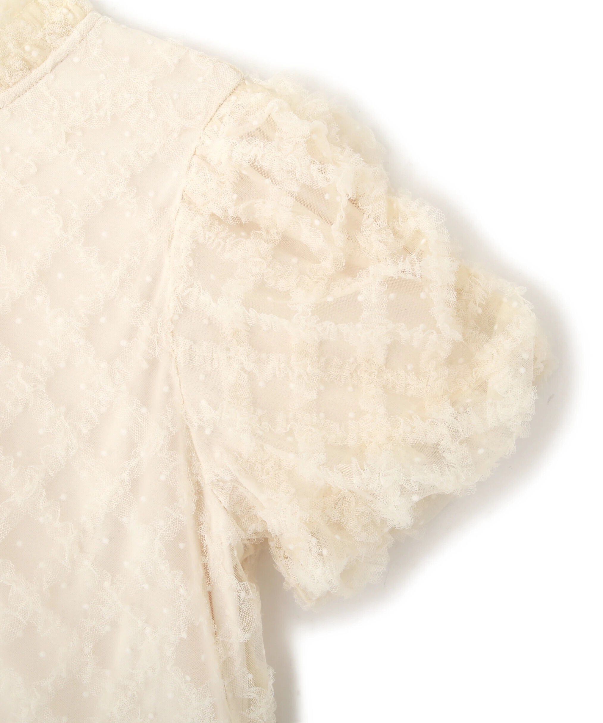  「バルーン袖レースブラウス」|シャツ・ブラウス|