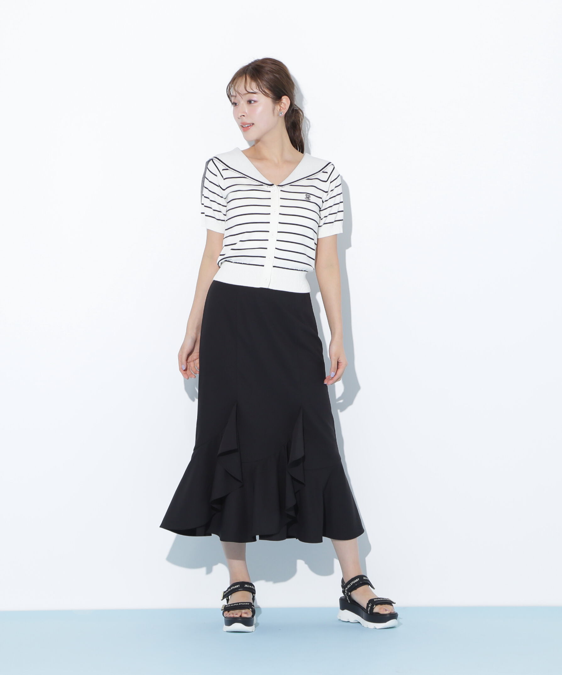  「ラッフルマーメイドスカート」|スカート|