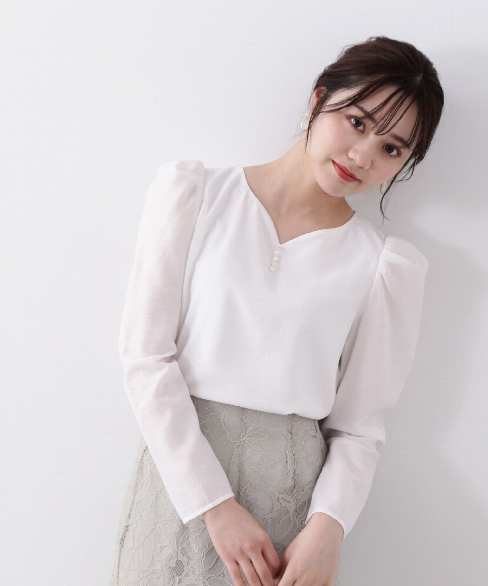 PROPORTION BODY DRESSING「ハートカットシアーブラウス」|シャツ・ブラウス|