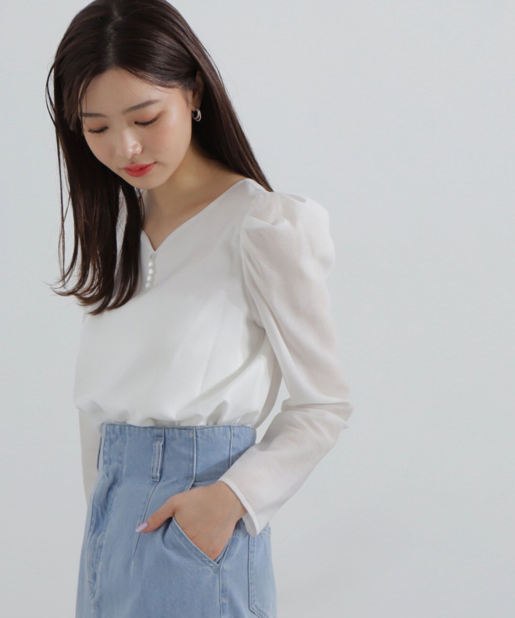 PROPORTION BODY DRESSING「ハートカットシアーブラウス」|シャツ・ブラウス|