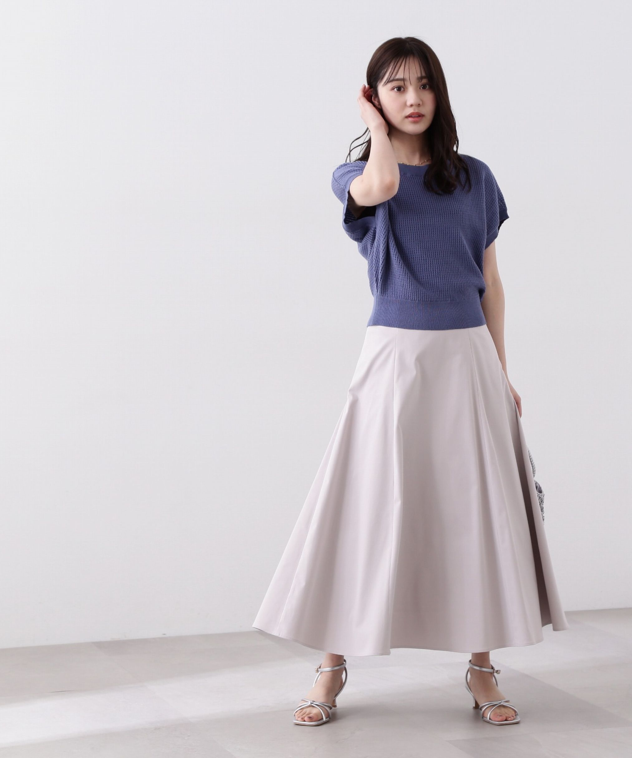 PROPORTION BODY DRESSING「バッククロスフレアスカート」|スカート|