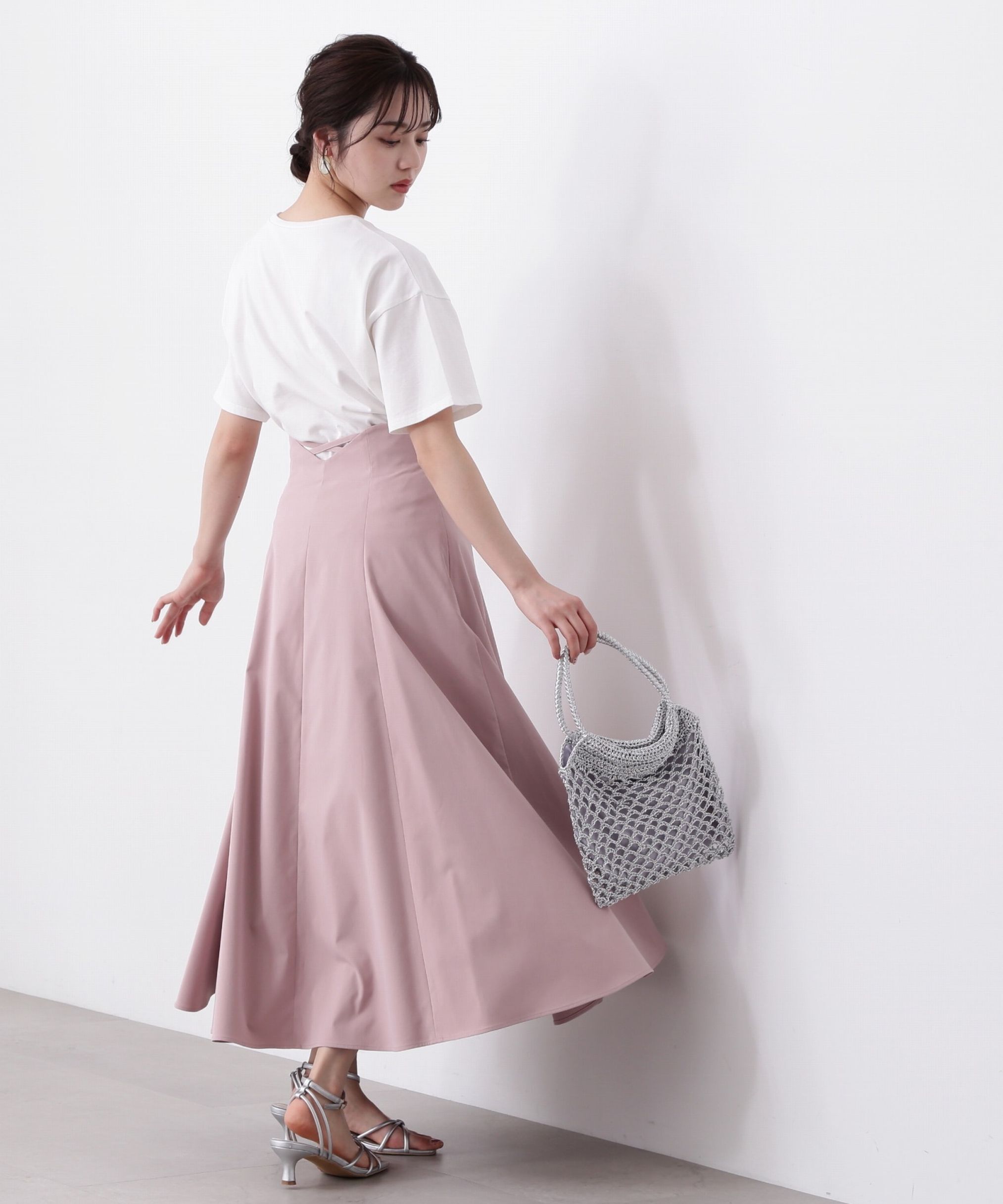 PROPORTION BODY DRESSING「バッククロスフレアスカート」|スカート|