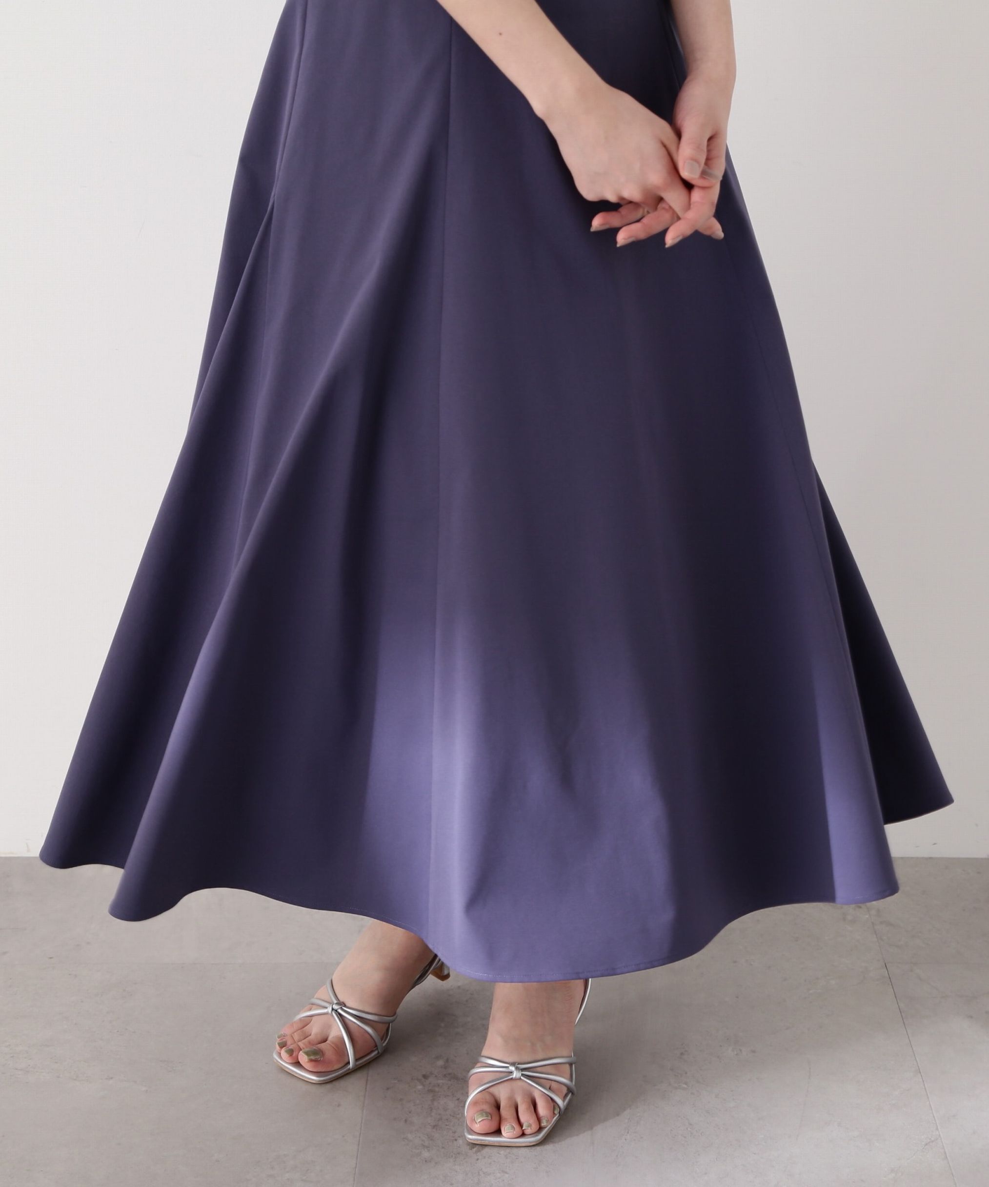 PROPORTION BODY DRESSING「バッククロスフレアスカート」|スカート|